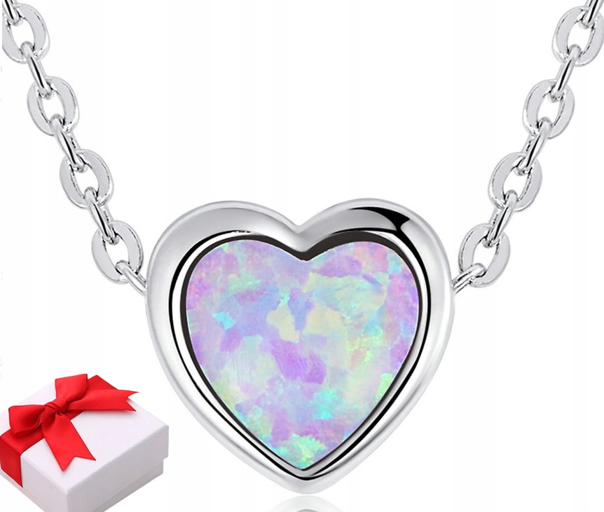 Řetízkový Řetízek Shiny Heart opalescentní stříbro 925 Stříbro krabička