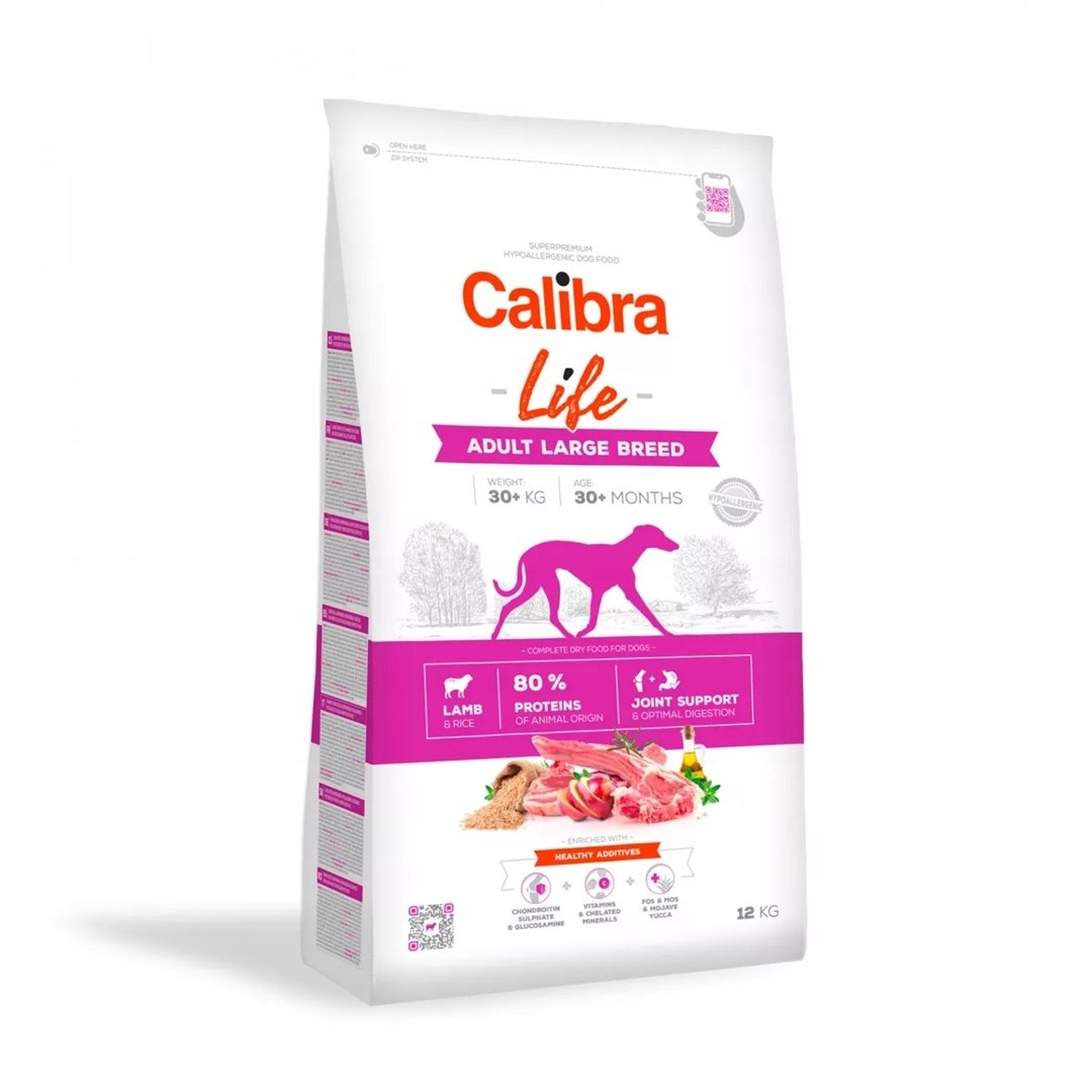 Sucha karma dla psa Calibra Life Adult Large Breed Lamb 12KG