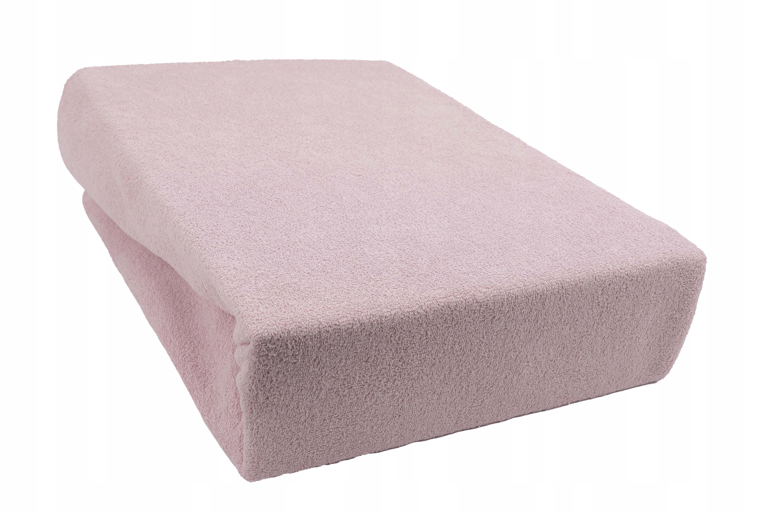 

Prześcieradło frotte z gumką 180x200 jasny róż