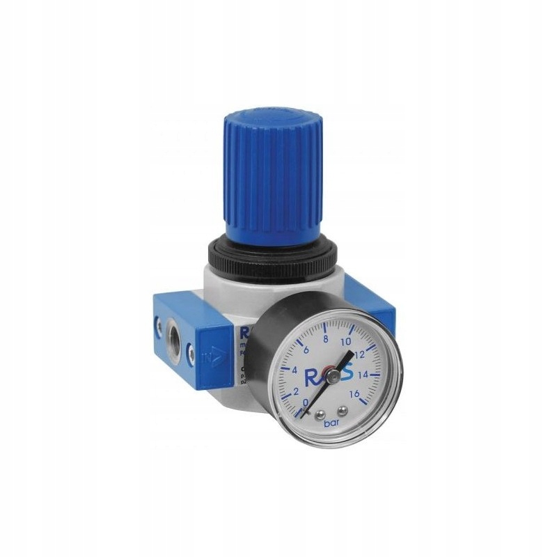 REDUKTOR CIŚNIENIA Z MANOMETREM OR-1/4-MINI RECTUS Marka RQS