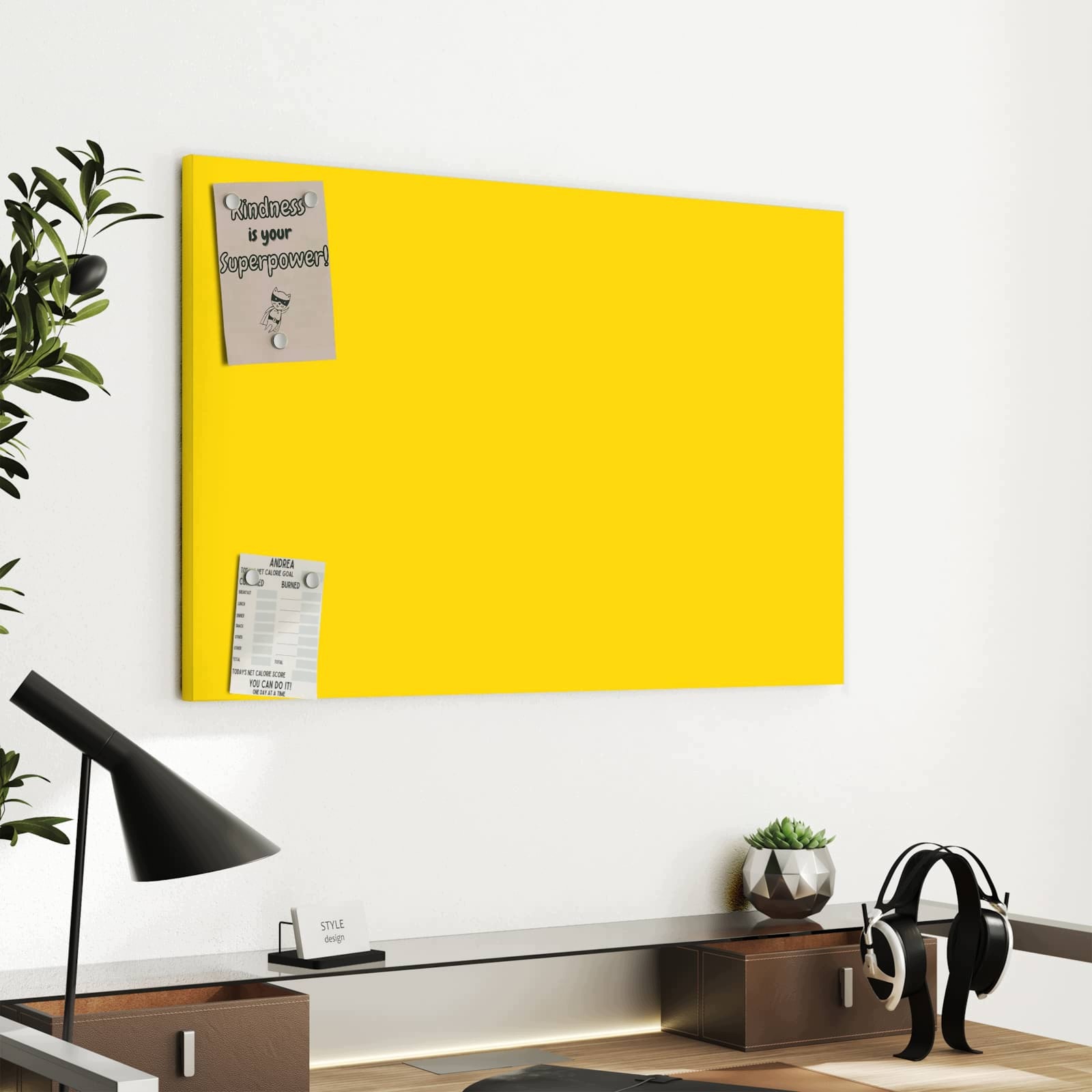 Magnetická tabule Oranžové Pozadí III 60 × 40 cm