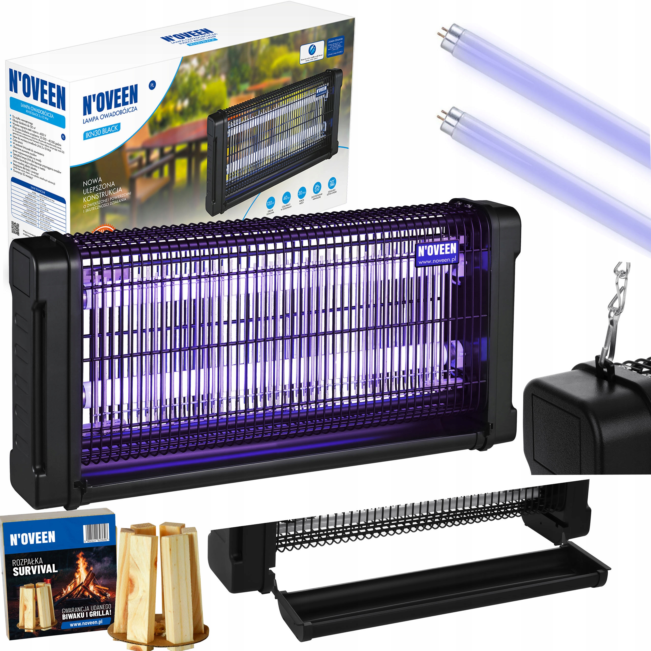 Lampa Owadobójcza Bardzo Skuteczna 30W Wabik Łapka Komary Muchy Ćmy