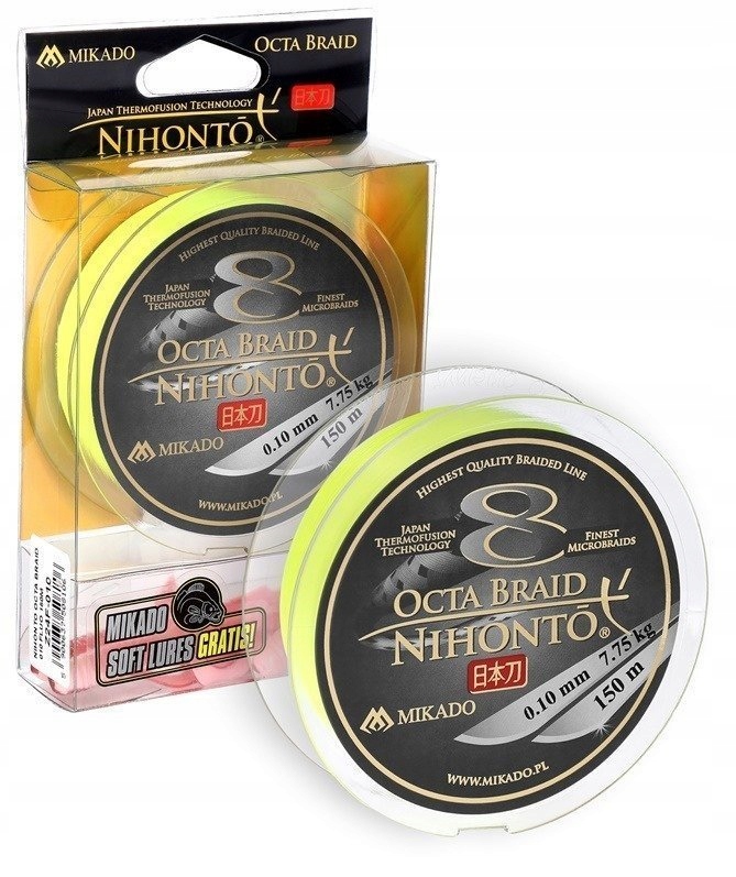 Plecionka Nihonto Octa Braid 0,08 Fluo 150M