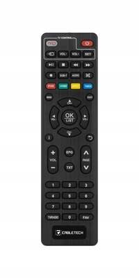Tuner DVB-T2 H.265 HEVC dekoder TV PVR Cabletech Standard kodowania MPEG-2 MPEG-4 H.264 (MPEG-4 AVC) H.265/HEVC