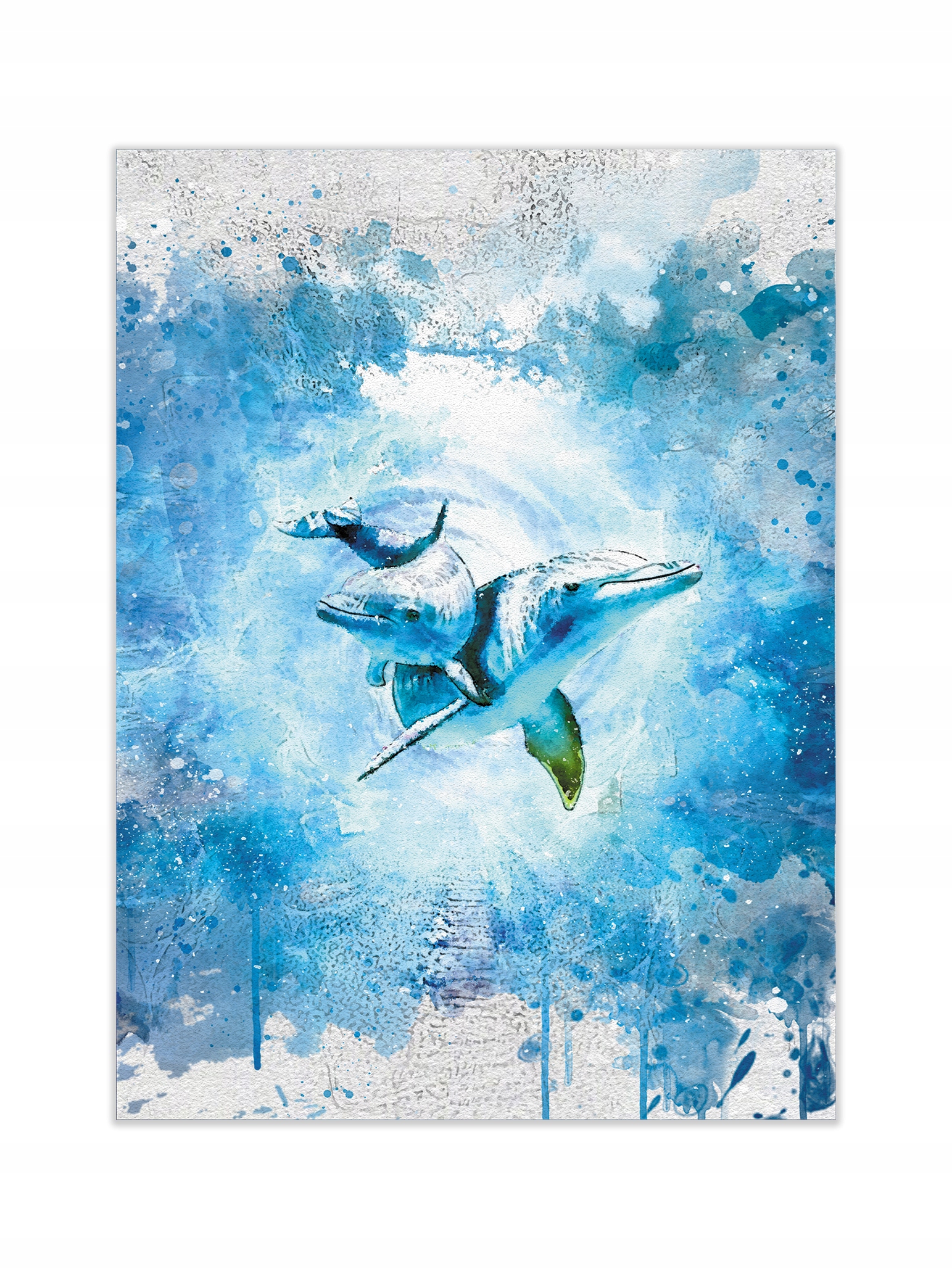 

Plakat Ocean Delfiny Akwarela 30x40 Morski