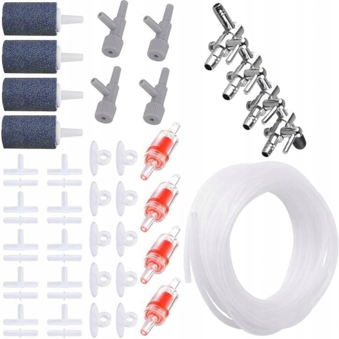 Levně Sada Příslušenství Pro Vzduchovou Pumpu 4-CESTNÝ Ventil 8 M Silikonové Hadice