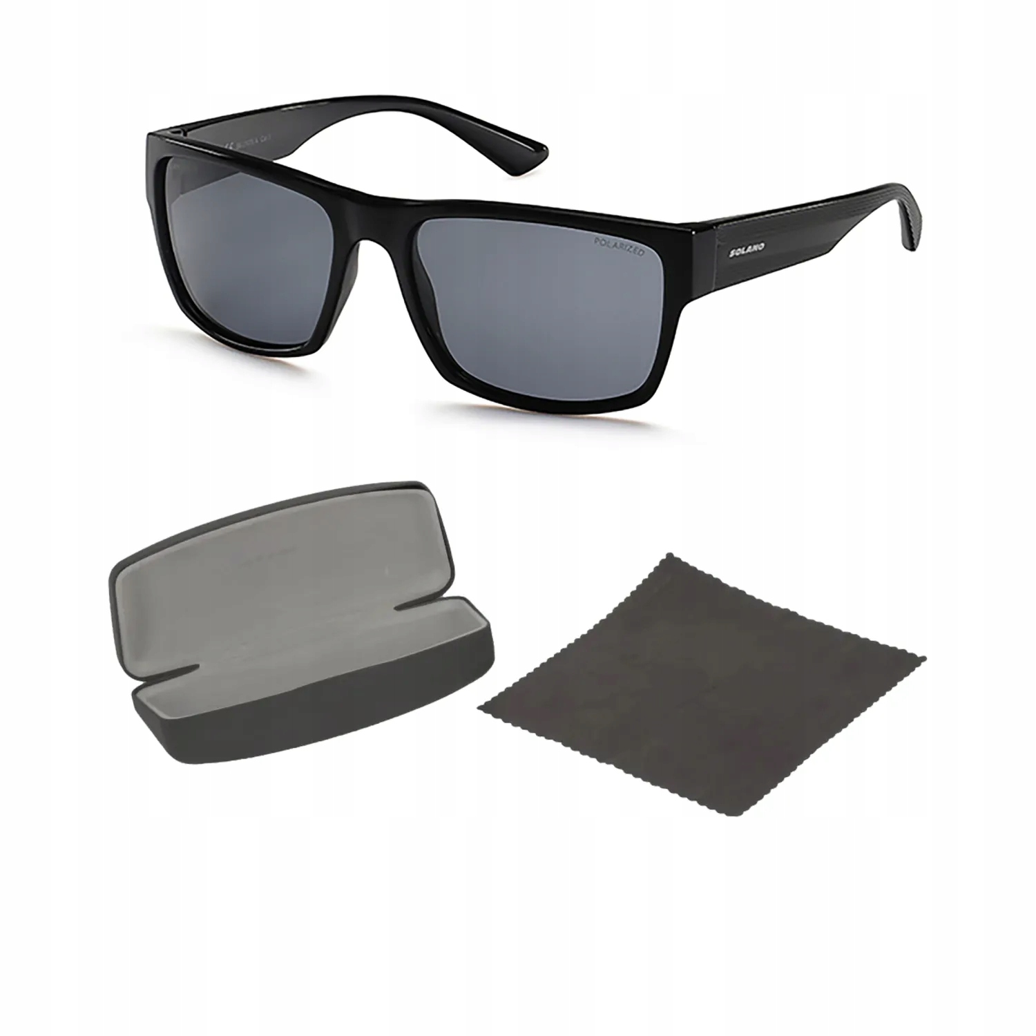 Solano SS21075A Černé lesklé polarizační sluneční brýle