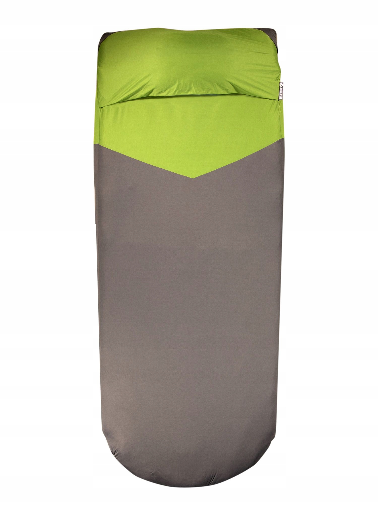 Kryt na podložku Prostěradlo Luxe Klymit zeleno-šedý