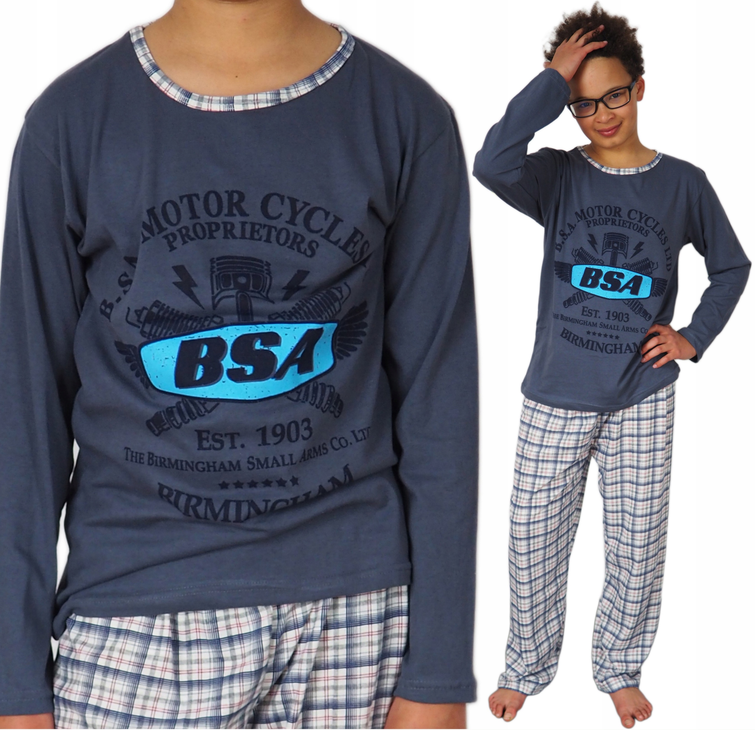 

Piżama Młodzieżowa 176/182 moto Chłopak Bike XXL