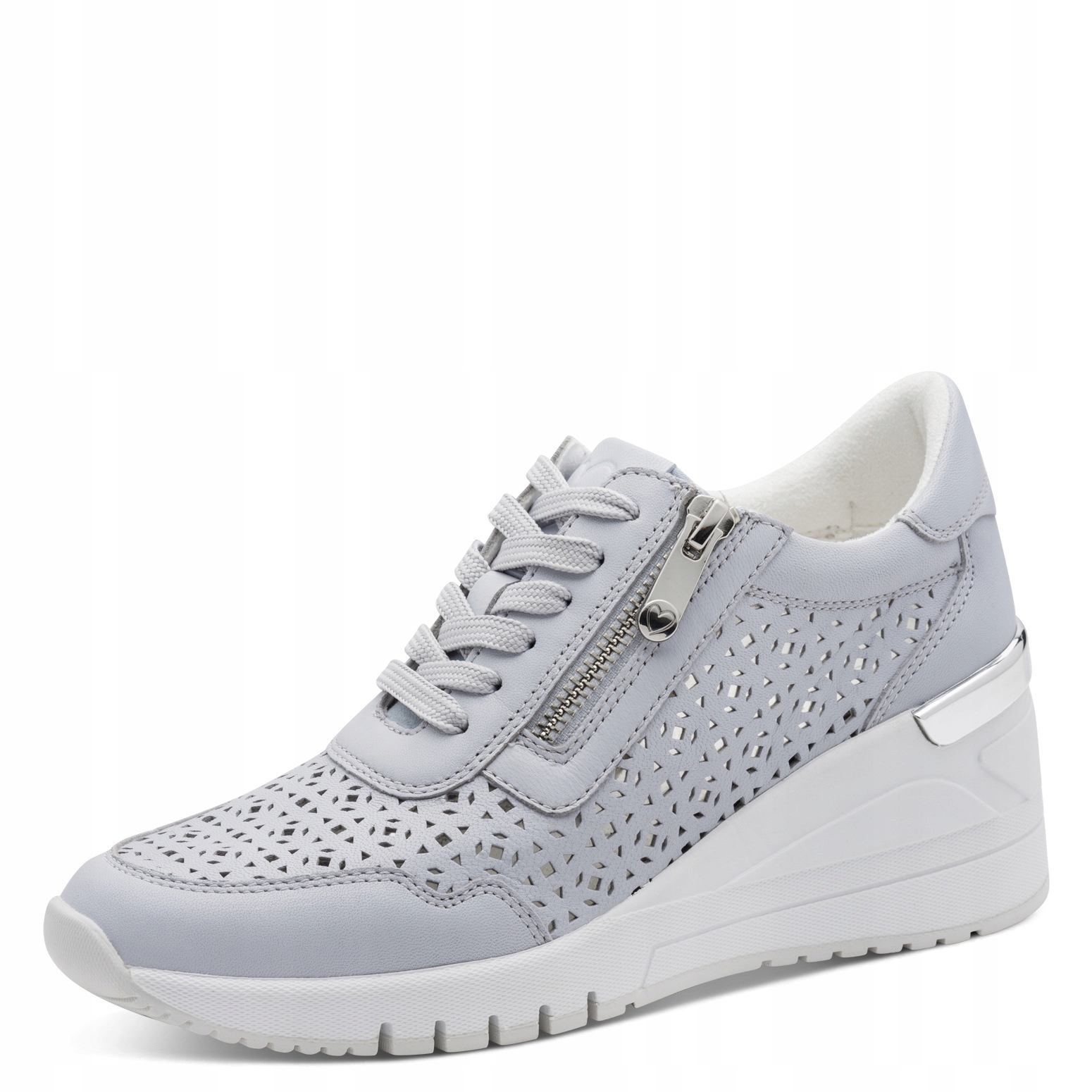 Marco Tozzi 23501-44 Sportovní Modré Ažurové Klínky VEL.36