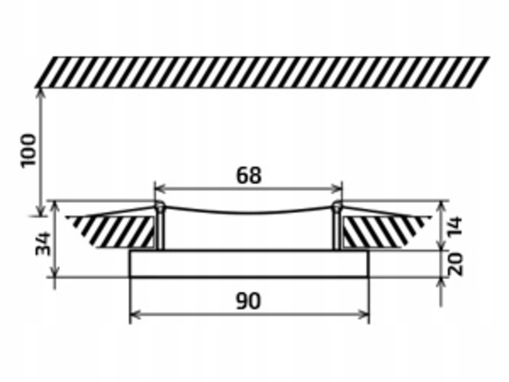 OPRAWA HALOGENOWA LED GRUBA SZKLANA RUCHOMA 2CM Rodzaj gwintu GU10