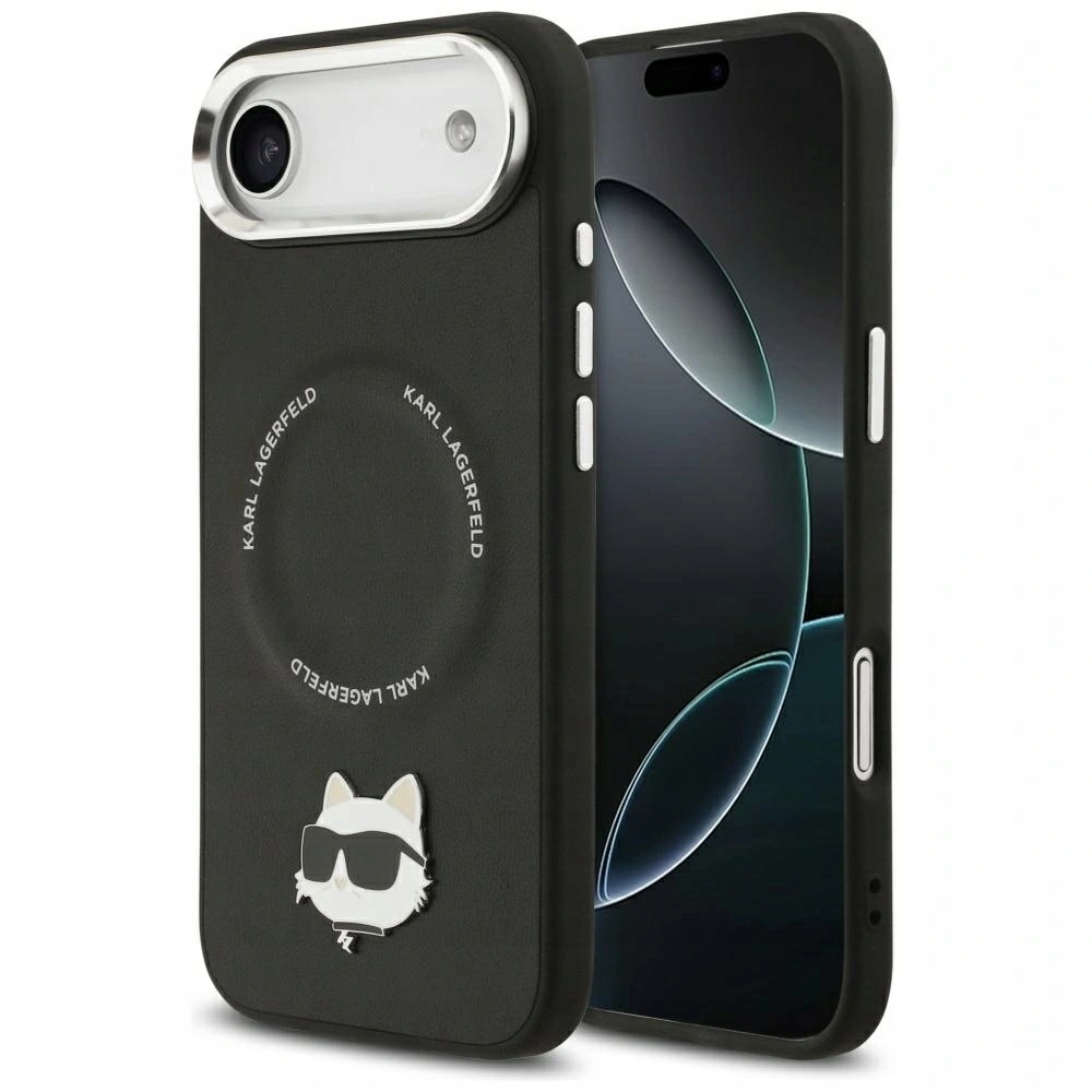 Pouzdro Karl Lagerfeld Choupette Pin MagSafe iPhone Air černé Obal