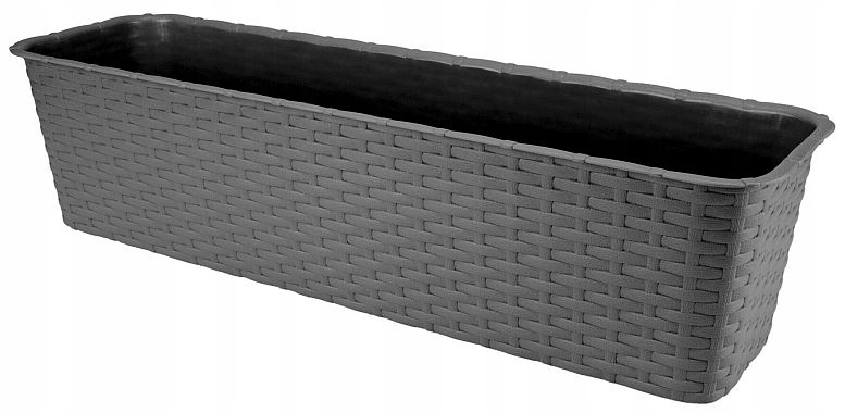 

Skrzynka Balkonowa Doniczka wz.ratan 60cm Grafit
