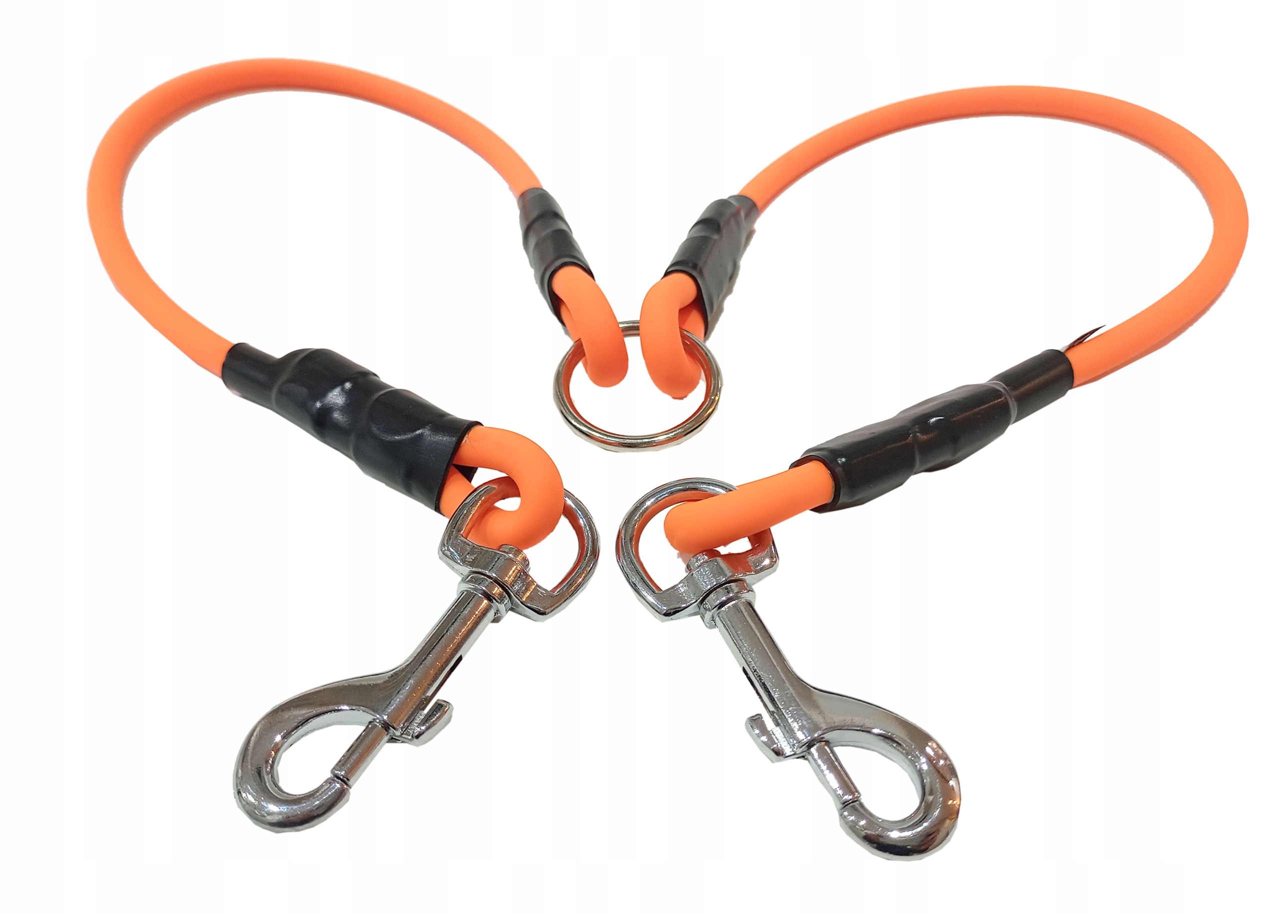 Levně Rozdělovač Biothane 8mm 2x60 cm oranžový