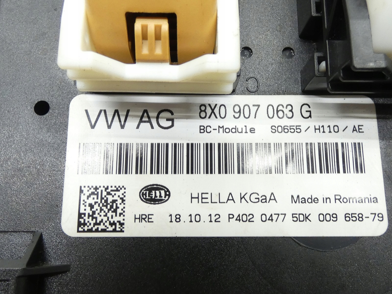 module control unit KOMFORTU BORDNETZ AUDI A1 8X Q3 8U 8X0907063G
