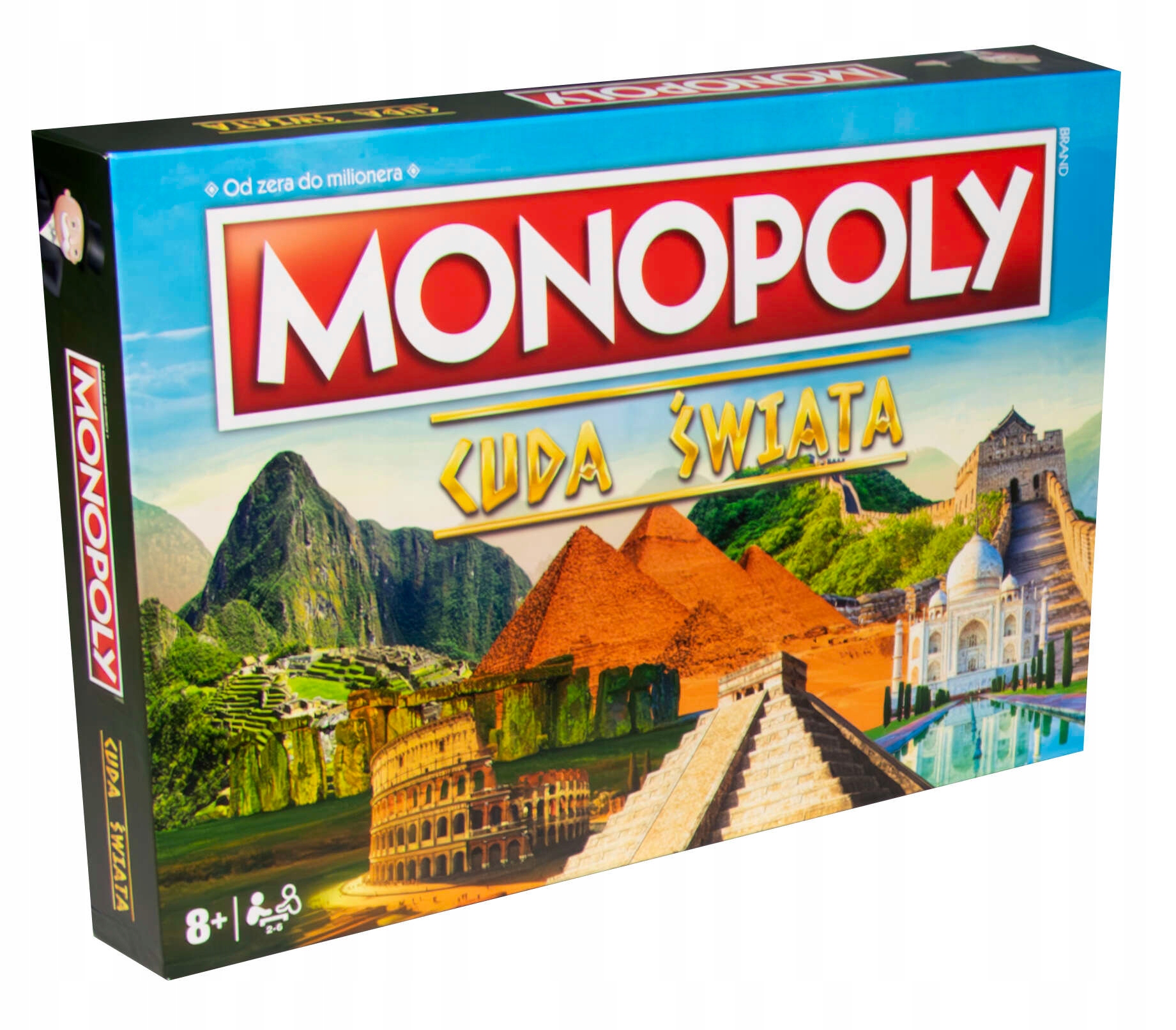 MONOPOLY CUDA ŚWIATA STRATEGICZNA GRA PLANSZOWA PODRÓŻE PO ŚWIECIE Minimalna liczba graczy 2