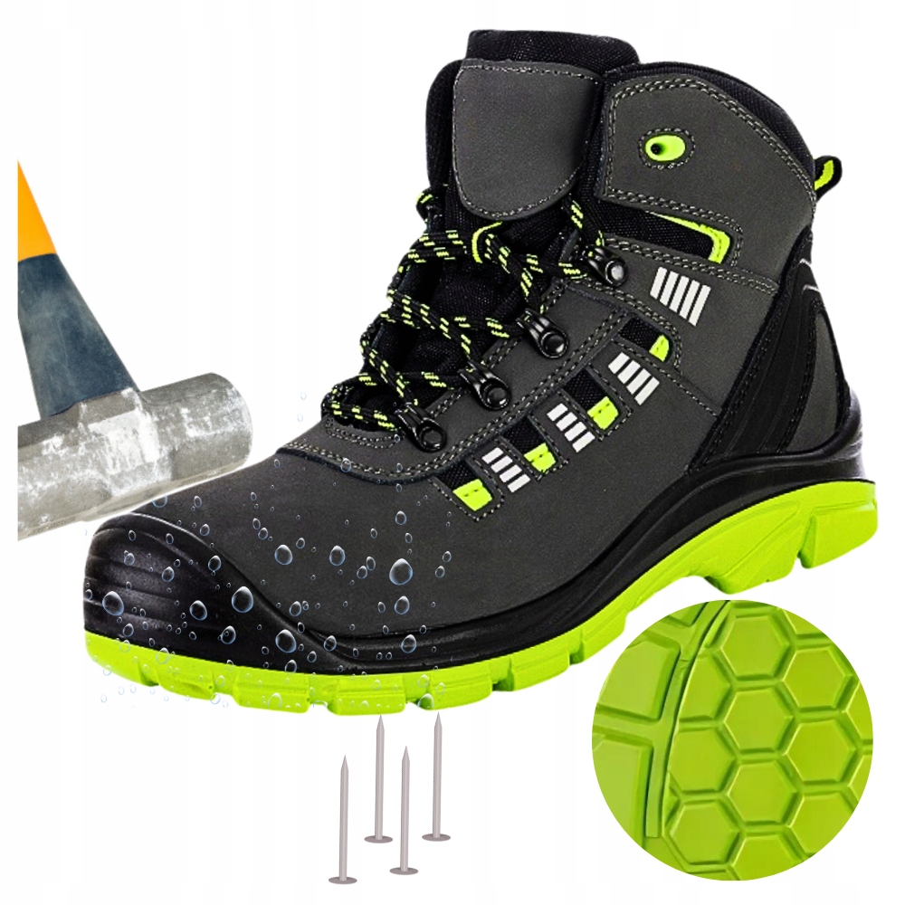 Pánské pracovní boty Boty Voděodolné proti propíchnutí s Noskem S3 Bozp