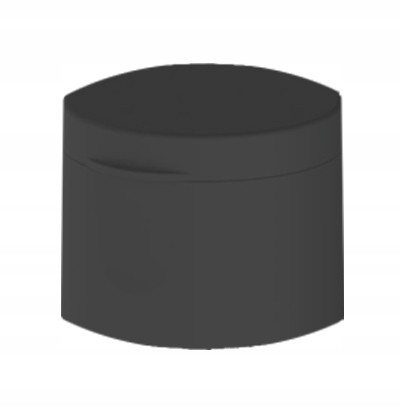 CZARNA BUTELKA ECO HDPE 100ml FLIP TOP CZARNY MAT EAN (GTIN) 8690101114434