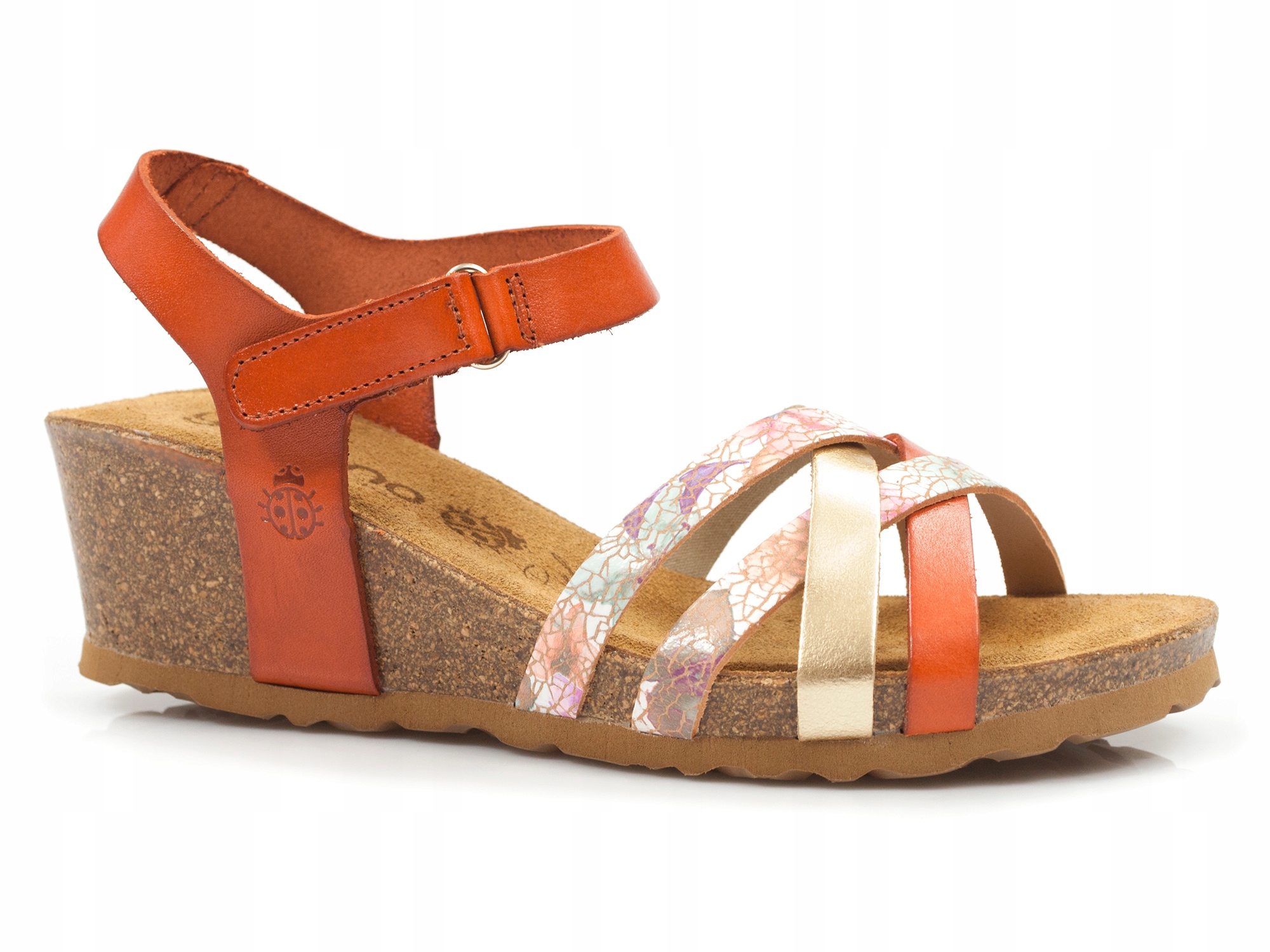 

sandały Yokono skórzane na koturnie buty espadryle