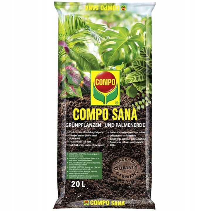 PODŁOŻE ZIEMIA DO DOMOWYCH ROŚLIN ZIELONYCH MONSTERY ZAMIOKULKASA PALM 20L EAN (GTIN) 4008398714512