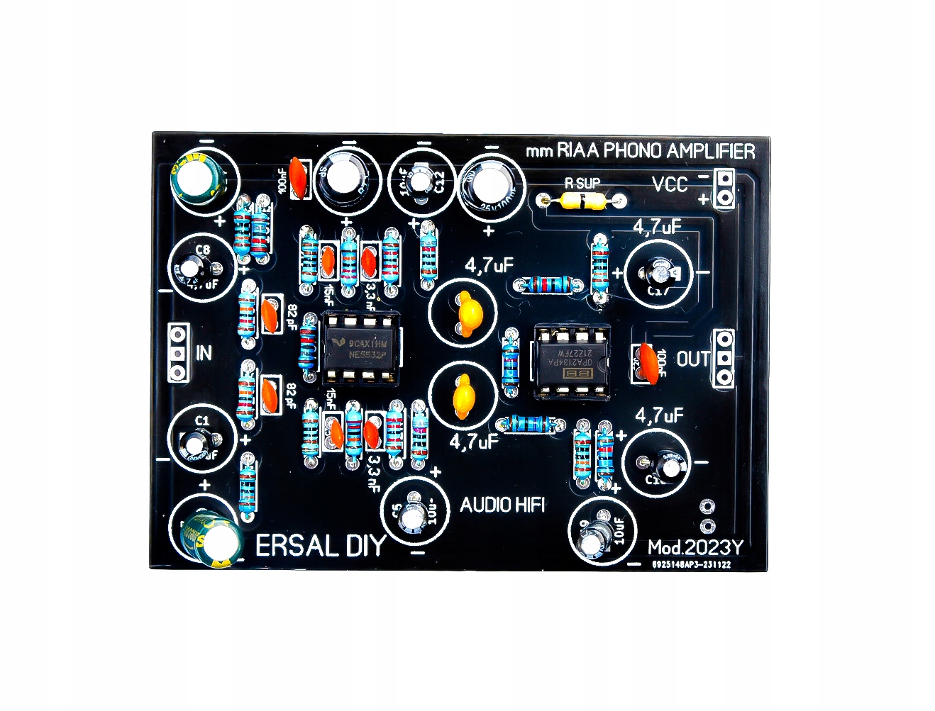 ФОНОКОРРЕКТОР RIAA OPA2134 DIY VER.2023Y