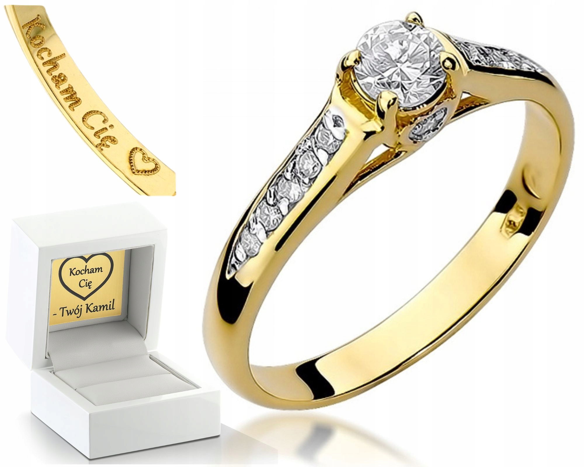 Zlatý Prstýnek S Brilianty 0,33 Ct