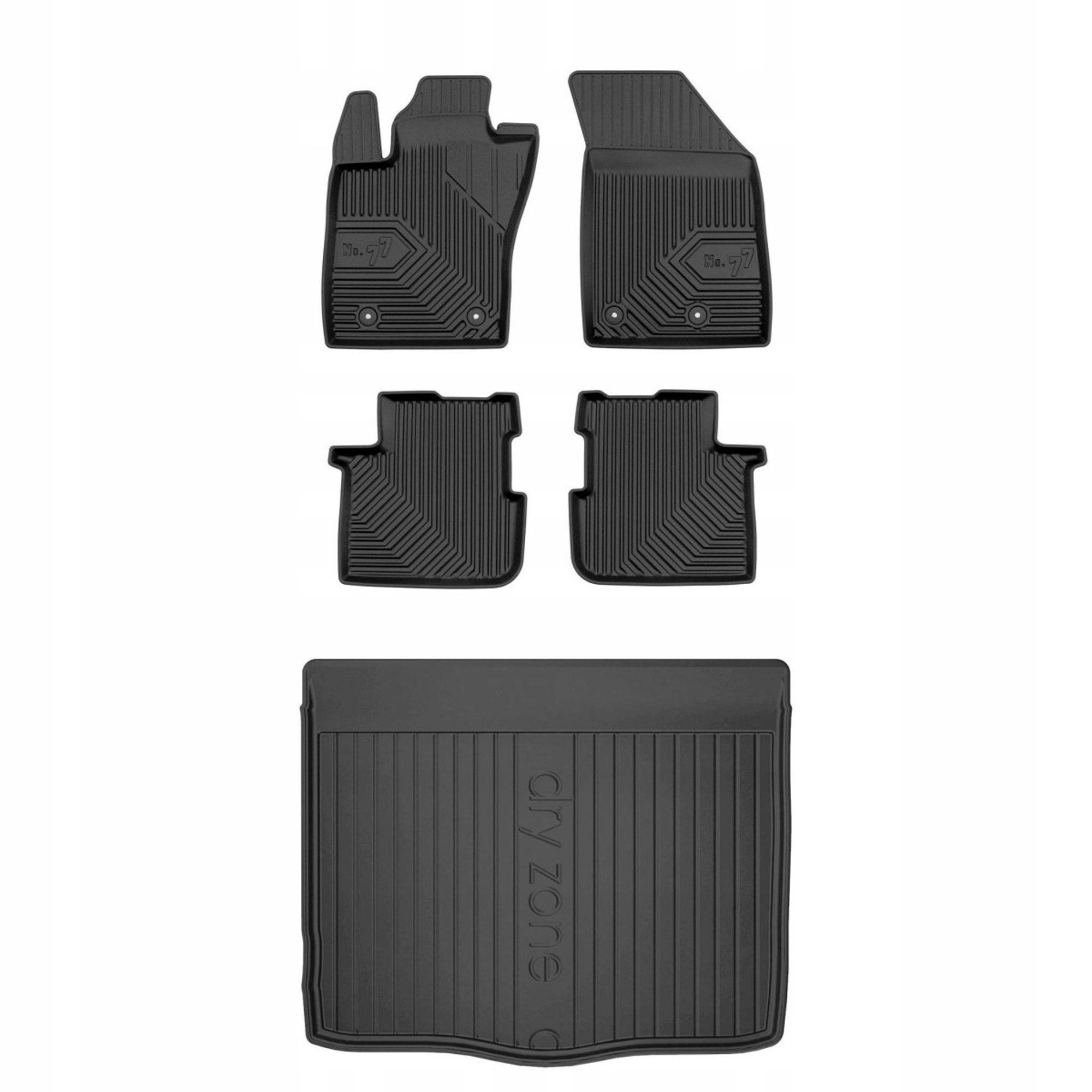 Gumová sada kobercov a rohoží Fiat Tipo od roku 2015