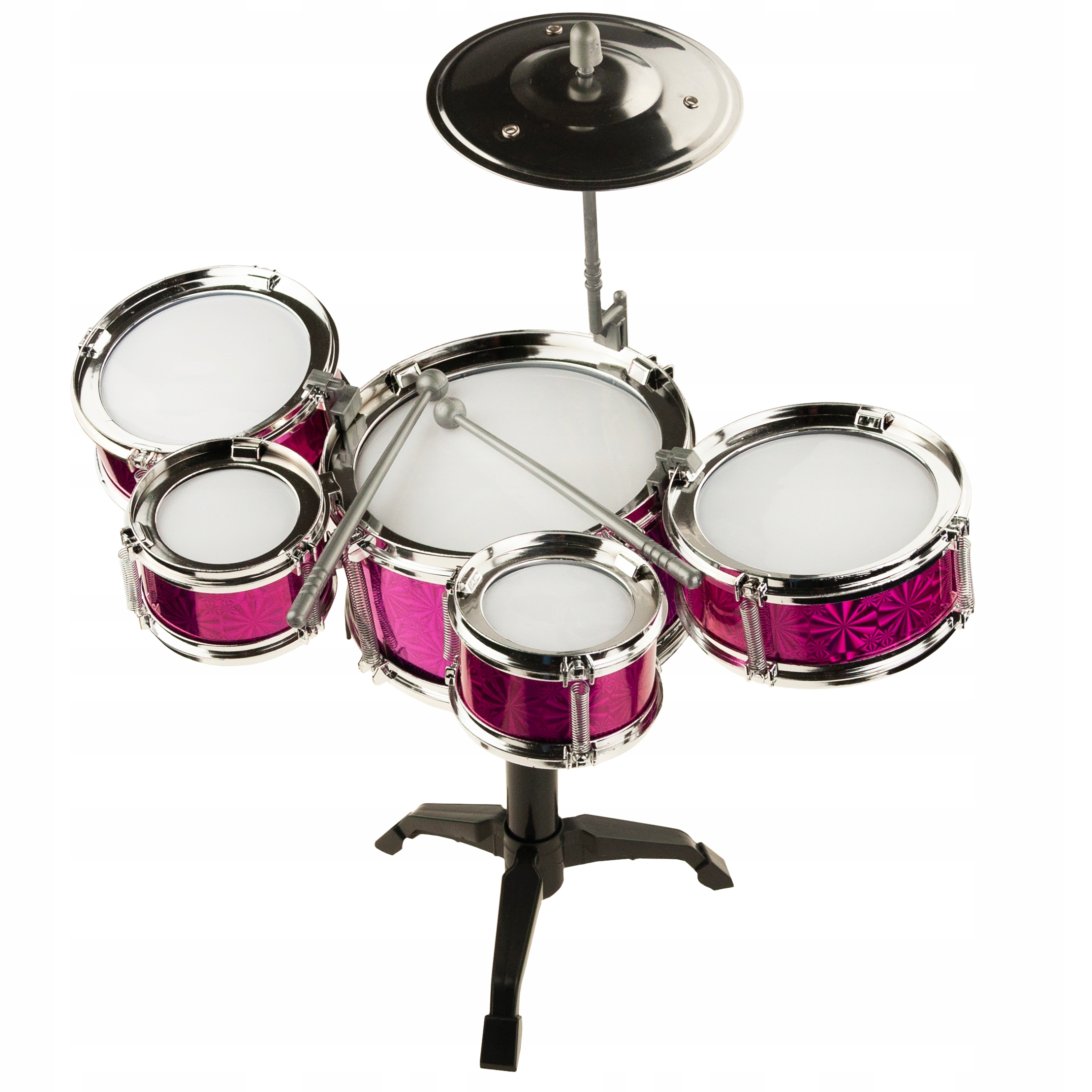 PERKUSJA + GITARA ZESTAW MUZYCZNY UKULELE BĘBNÓW TALERZ PAŁECZKI DLA DZIECI Baterie BRAK