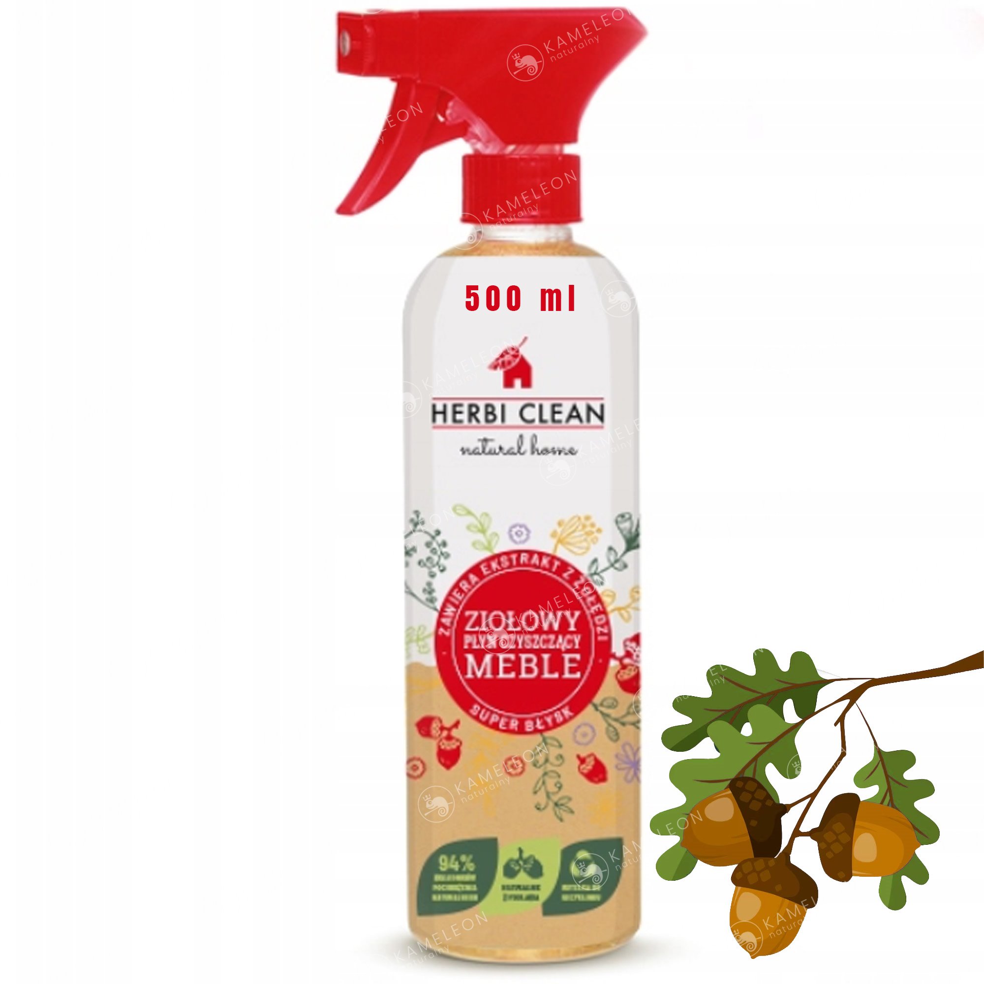 

Herbi Ziołowy Płyn do Czyszczenia Mebli 500ml
