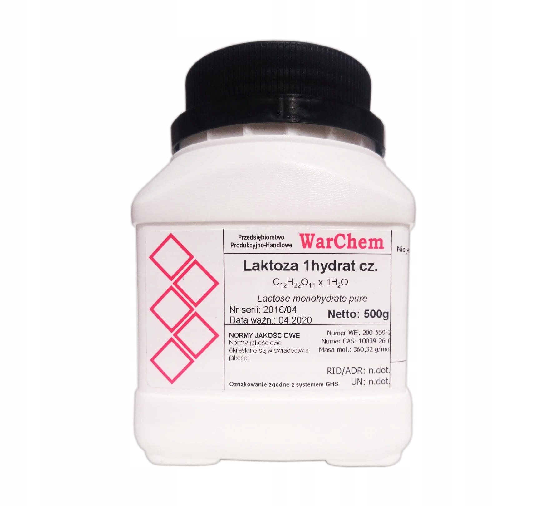 

Laktoza 1hydrat czysty 500g