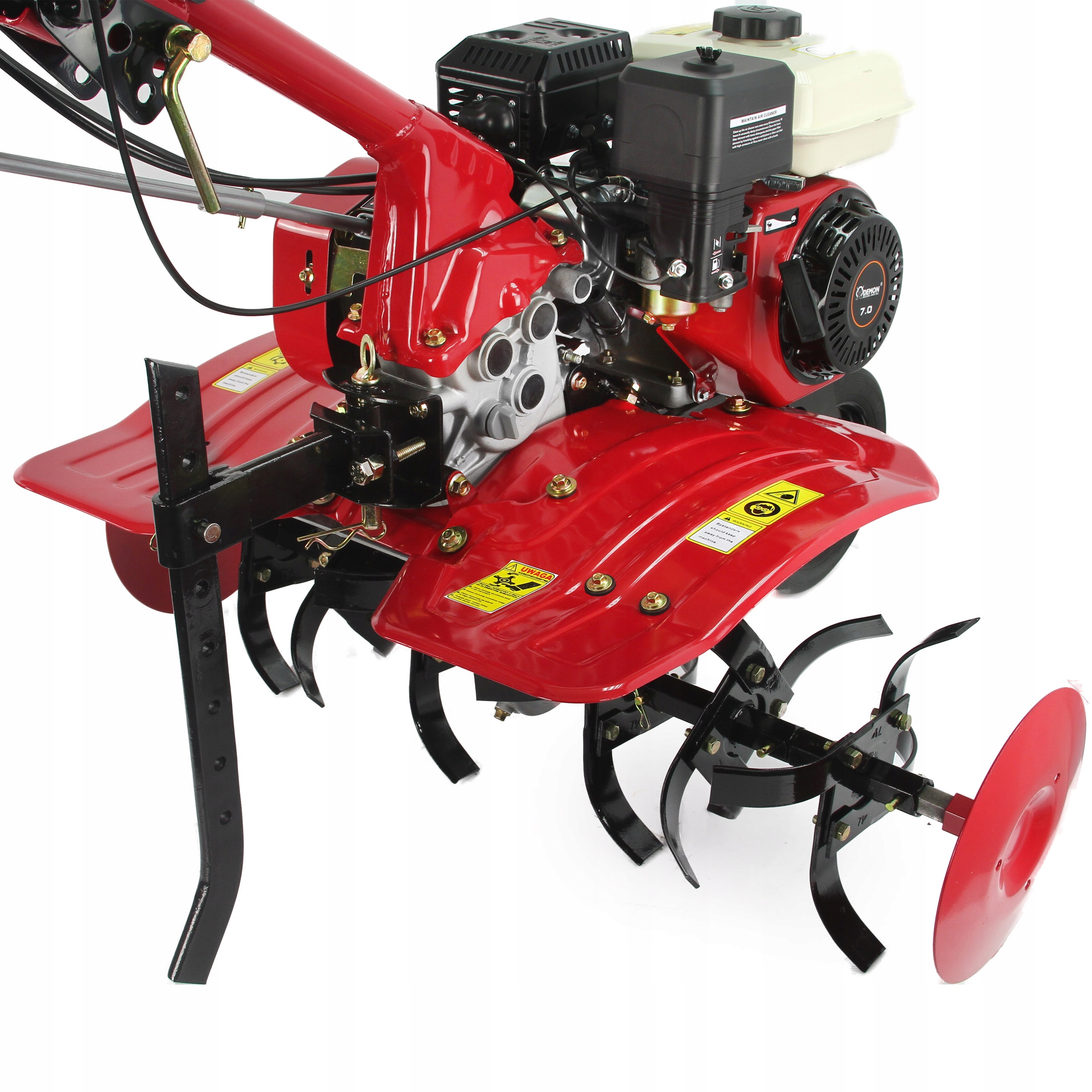 GLEBOGRYZARKA SPALINOWA DZIK 95CM CIĄGNIK 7KM ZESTAW OLEJE + PŁUG Głębokość robocza max 250 mm