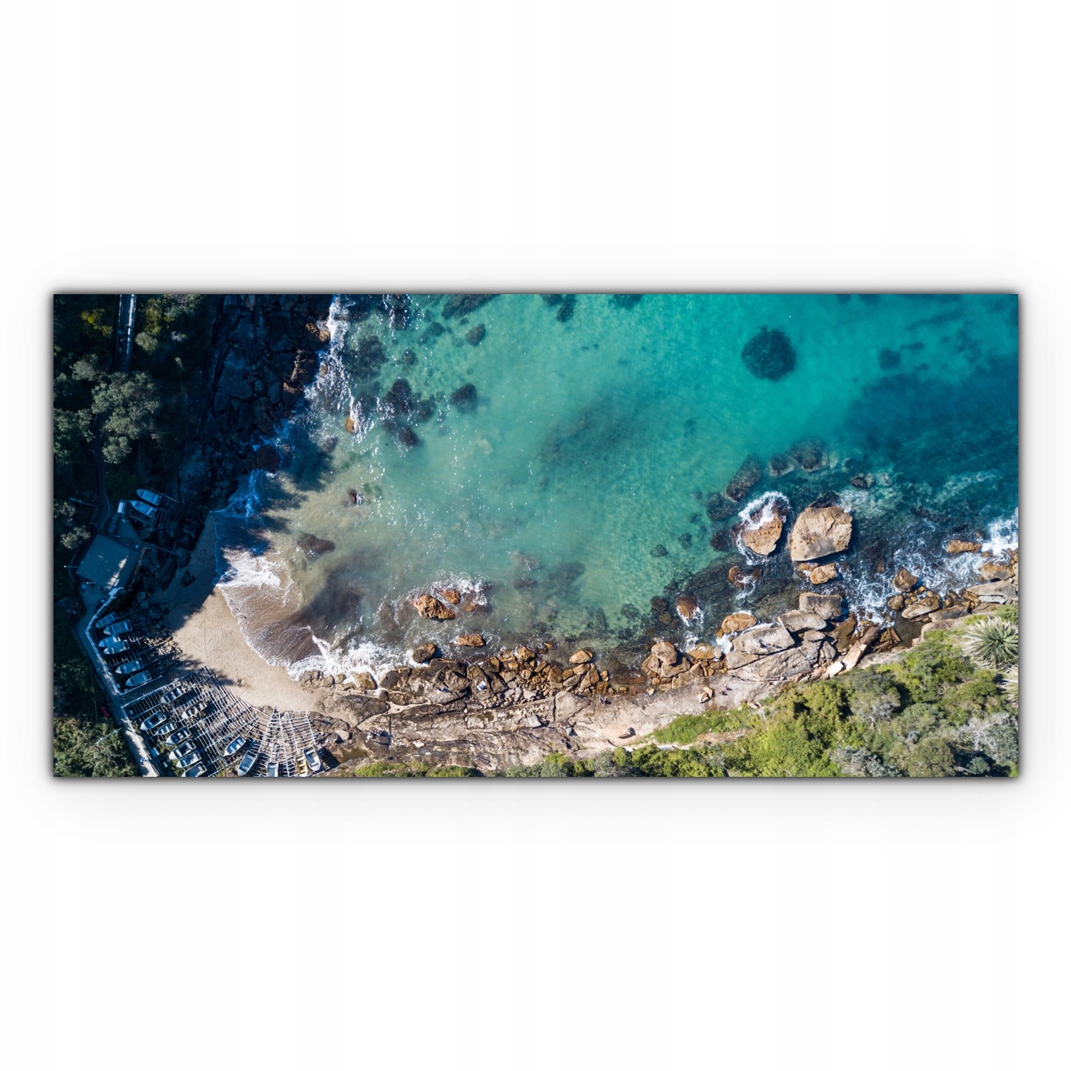 

Canvas na ramie ścienny 120x60 Plaża Ocean Zatoka