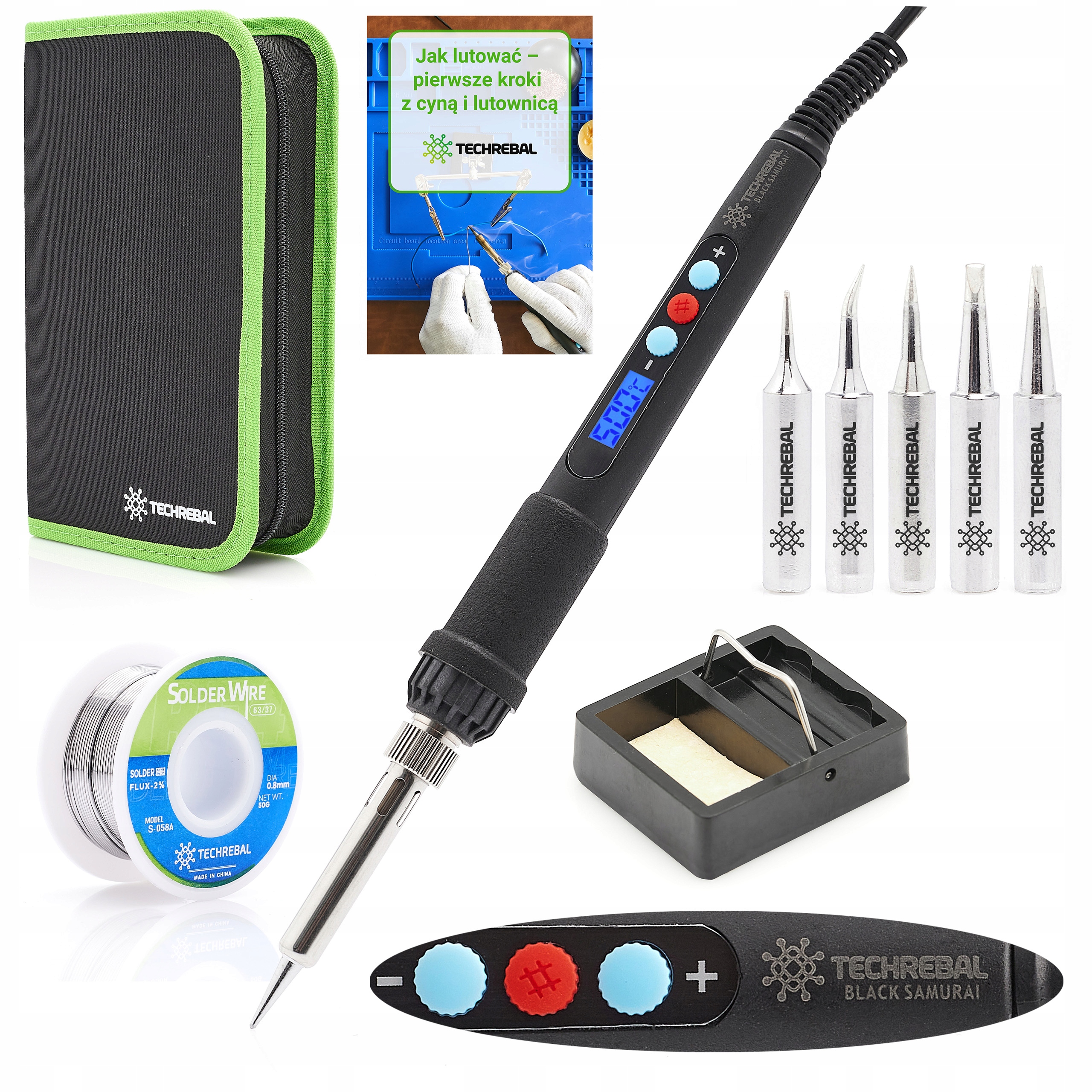 ТОЧНЫЙ ПАЯЛЬНИК С ДИСПЛЕЕМ ЖАЛА В ФУТЛЯРЕ