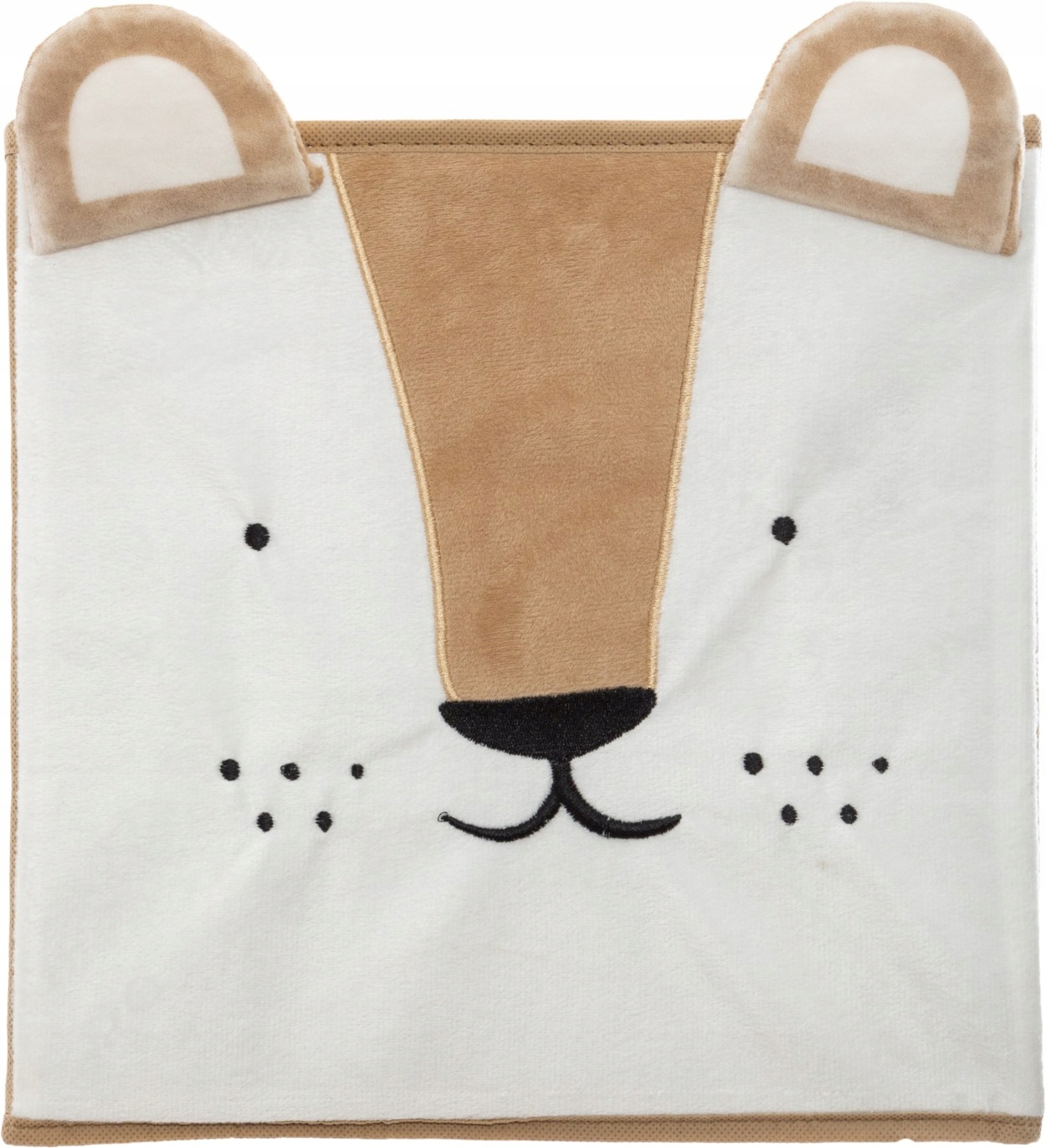 Kosz pojemnik tekstylny na zabawki lew 29x29 brąz Stan opakowania oryginalne