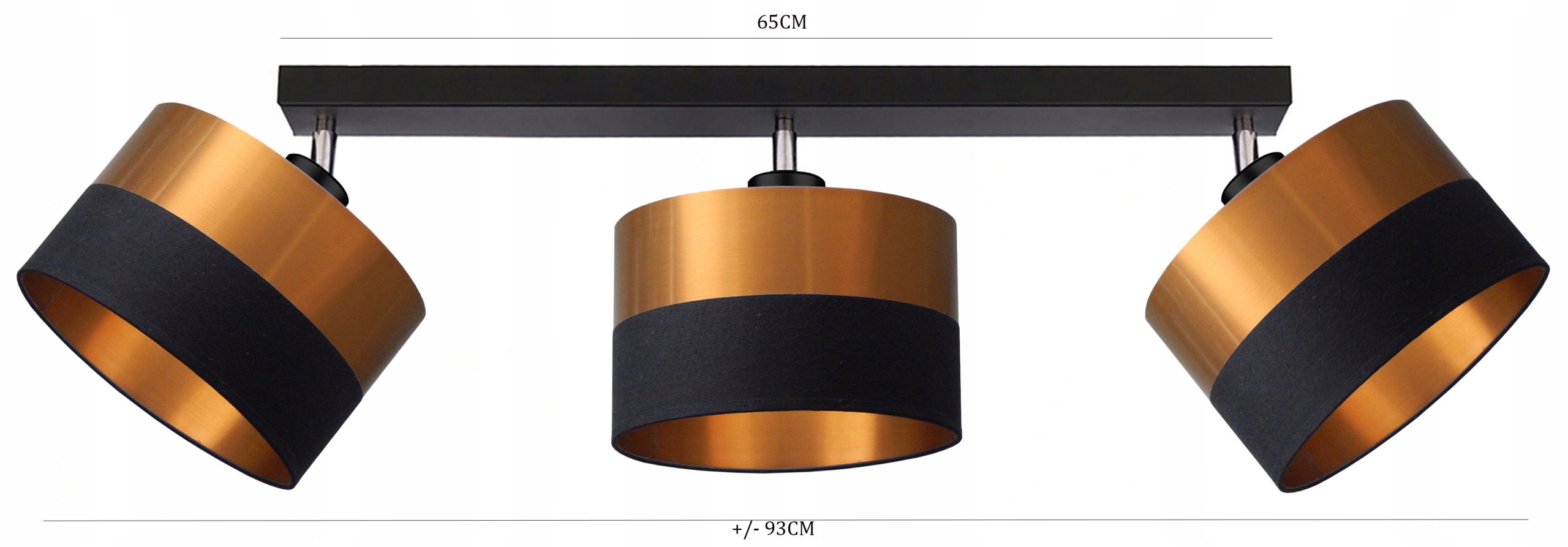 LAMPA PLAFON SUFITOWY PB-3C/M LED, LOFT E27 ABAŻUR EAN (GTIN) 5905471210352