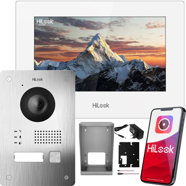 Wideodomofon HiLook HD-VIS-02-W Hik-Brama Furtka Aplikacja mobilna 2-żyły