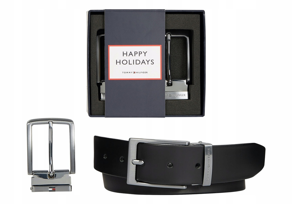 

Tommy Hilfiger Męski Pasek 2W1 Giftbox Black 115