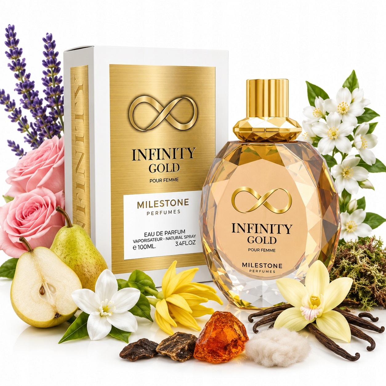Oryginalne Perfumy Arabskie Milestone Infinity Gold Edp+gratis!