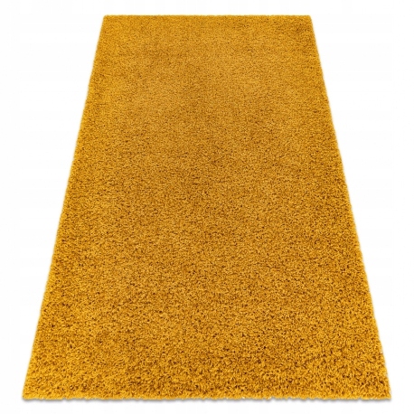 

Dywan pluszowy shaggy złoty/ musztardowy 60x100