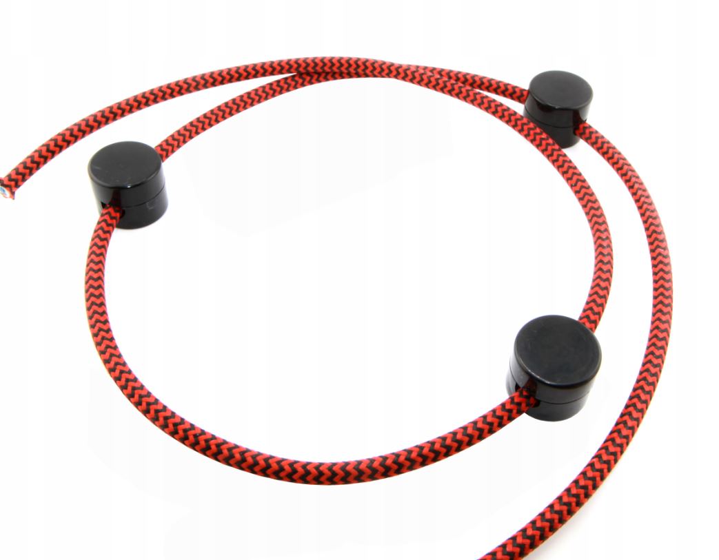 25 x Uchwyt plastikowy do przewodów w oplocie Loft