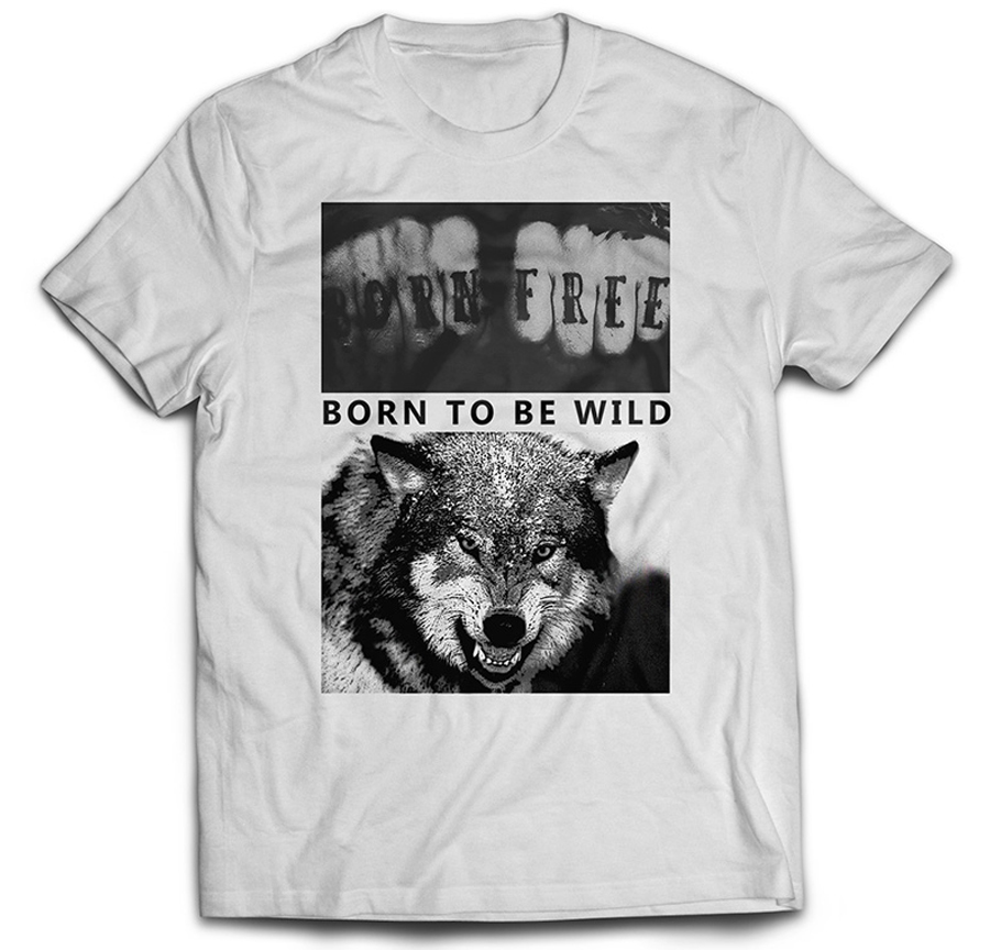 

Koszulka Prezent Born To Be Wild Wilk Pięści L