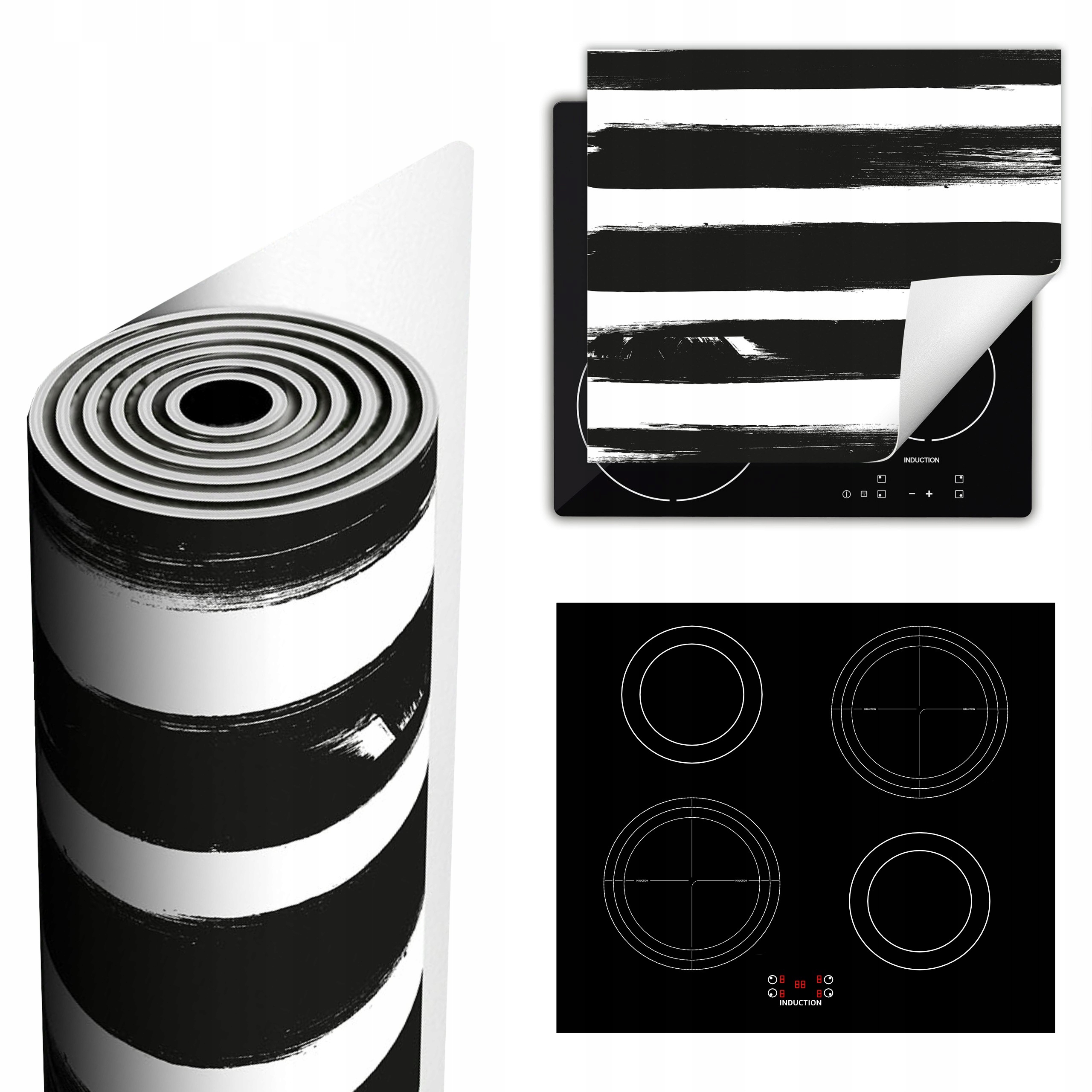 Ochranná Podložka Na Sporák Má Více Místa 60x52 bílo-černá