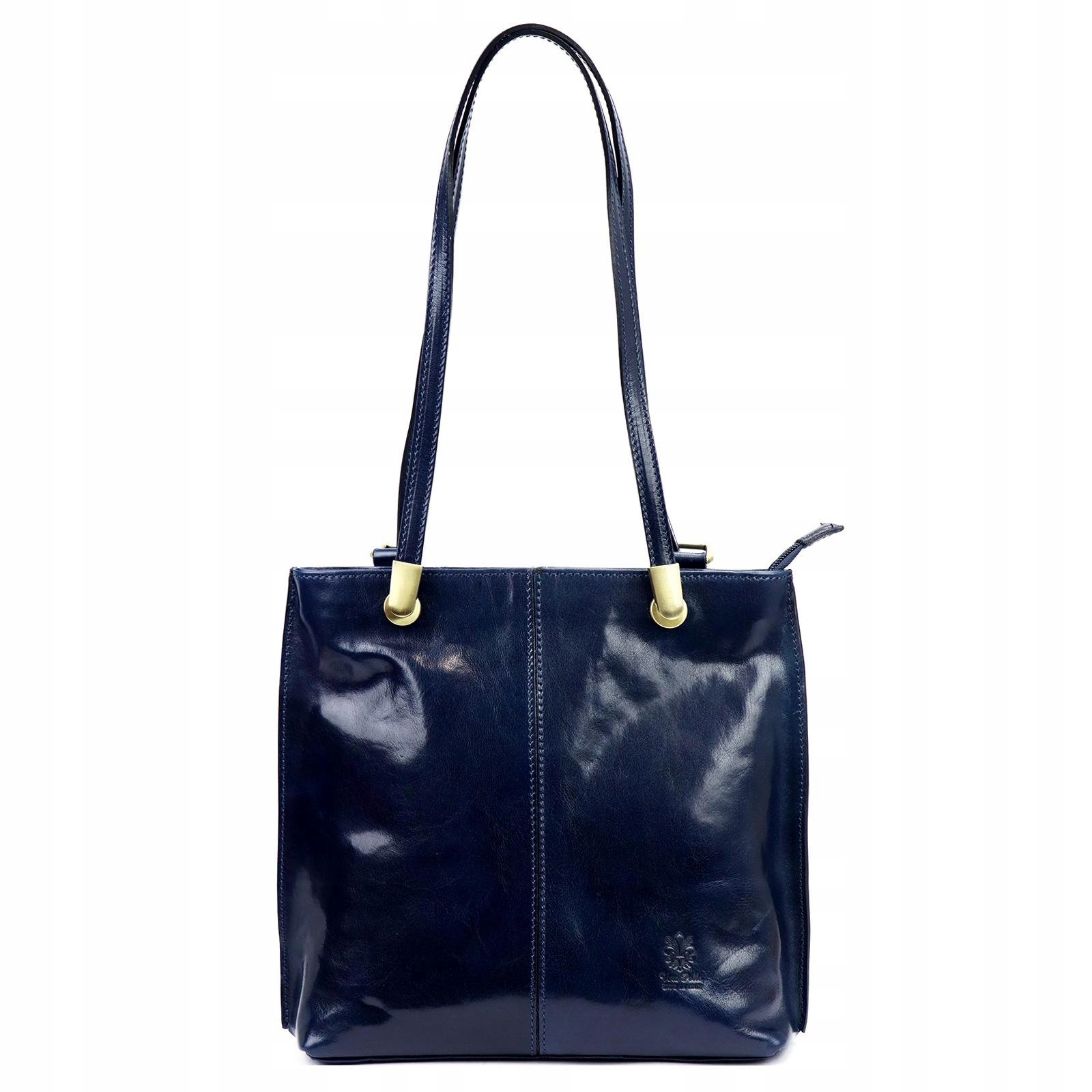 Dámská kožená kabelka přes rameno modrá Florence 35