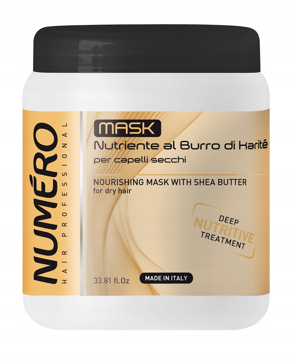 Numero Nourishing With Shea Butter vyživující maska s bambuckým máslem 1000 ml