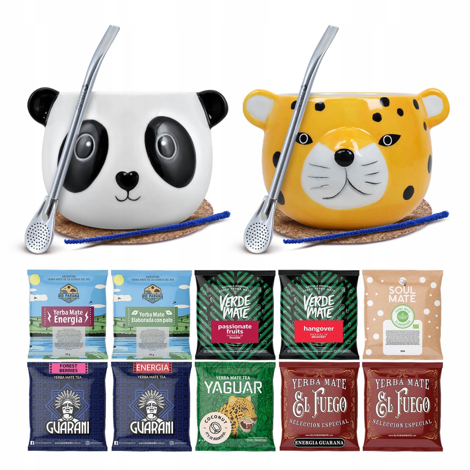 Levně Sada pro dva Yerba Mate tykva bombilla 10x50g