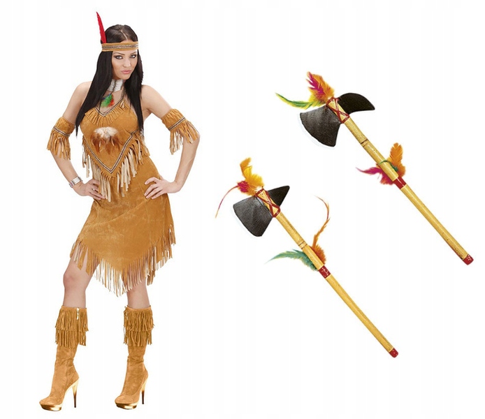 Kostým Indiánky XXL A Indiánské Topry 2 Kusy Sada Převleků Karneval