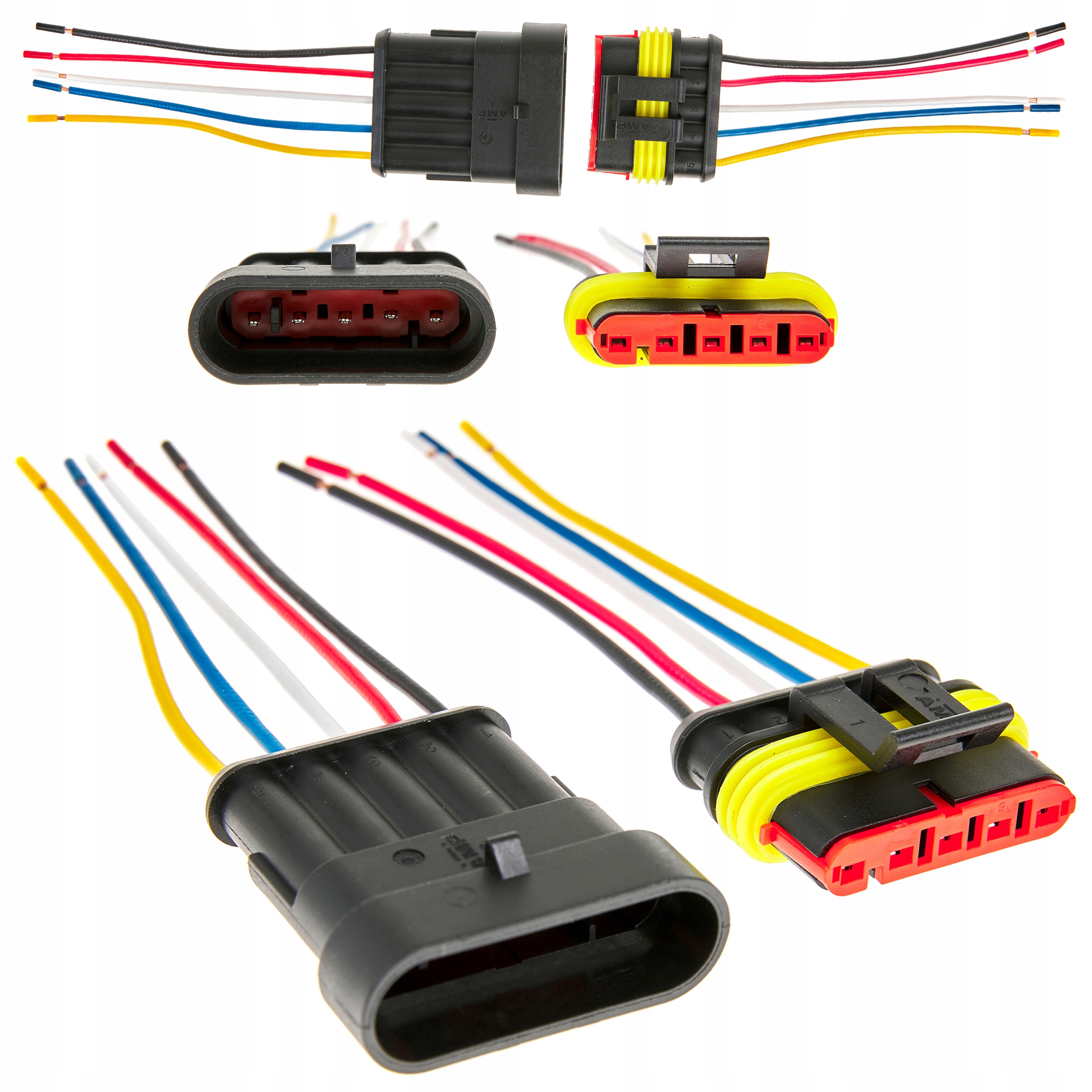 KOSTKA WTYK SUPERSEAL ZŁĄCZE HERMETYCZNE 5 PINOWE
