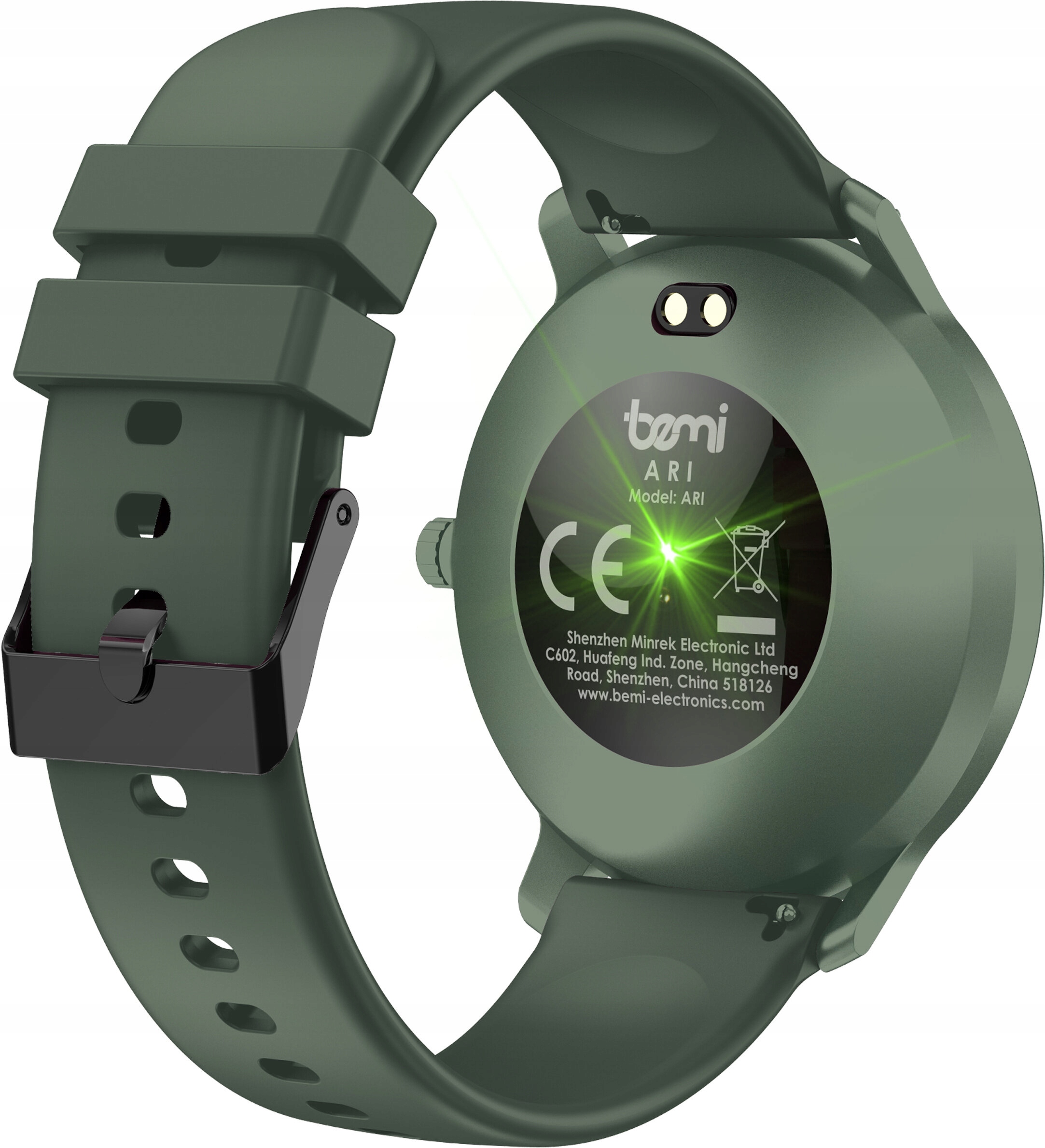 Smartwatch BEMI Ari Zielony Złącza brak