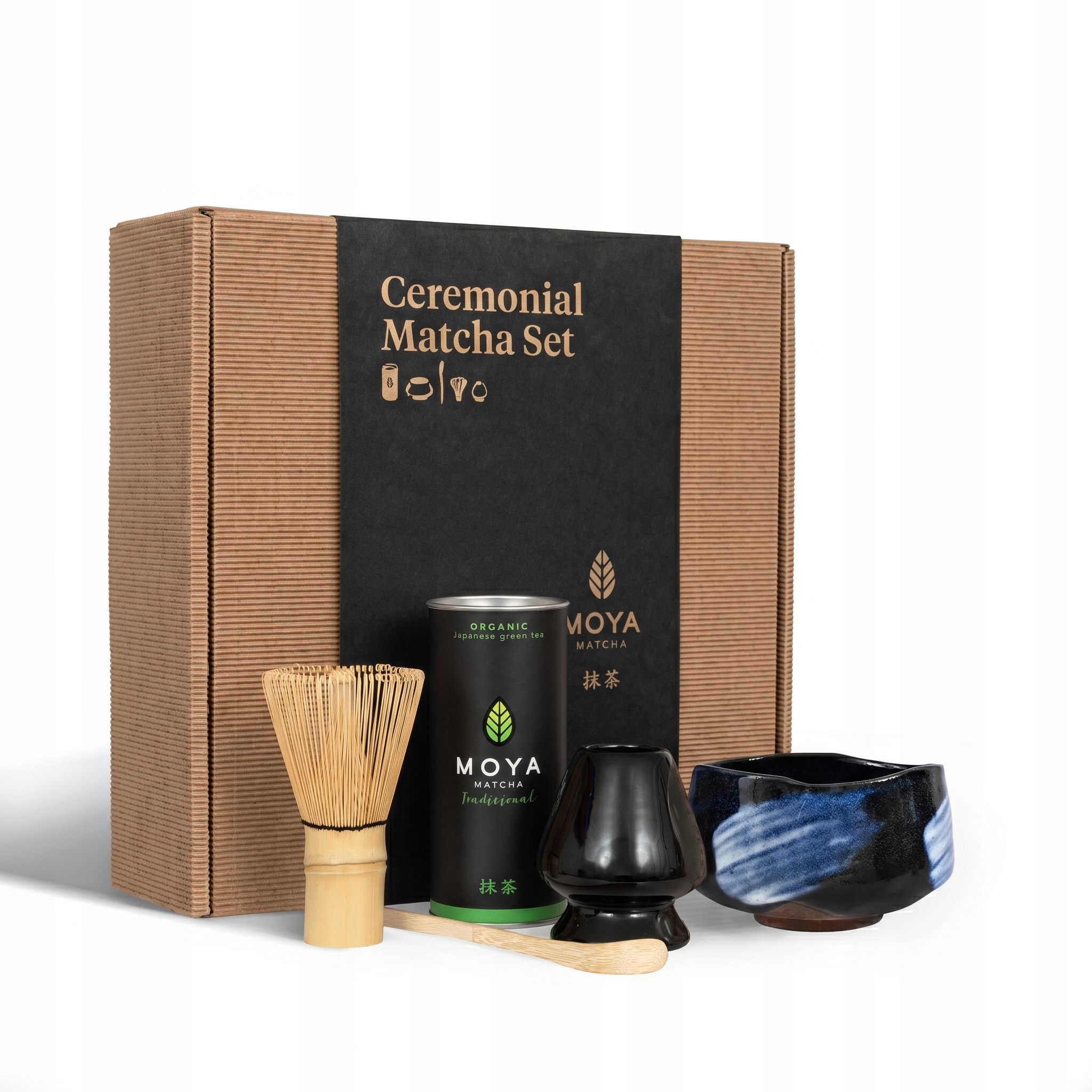 Slavnostní matcha set Moya Matcha Tradiční a šálek Kido