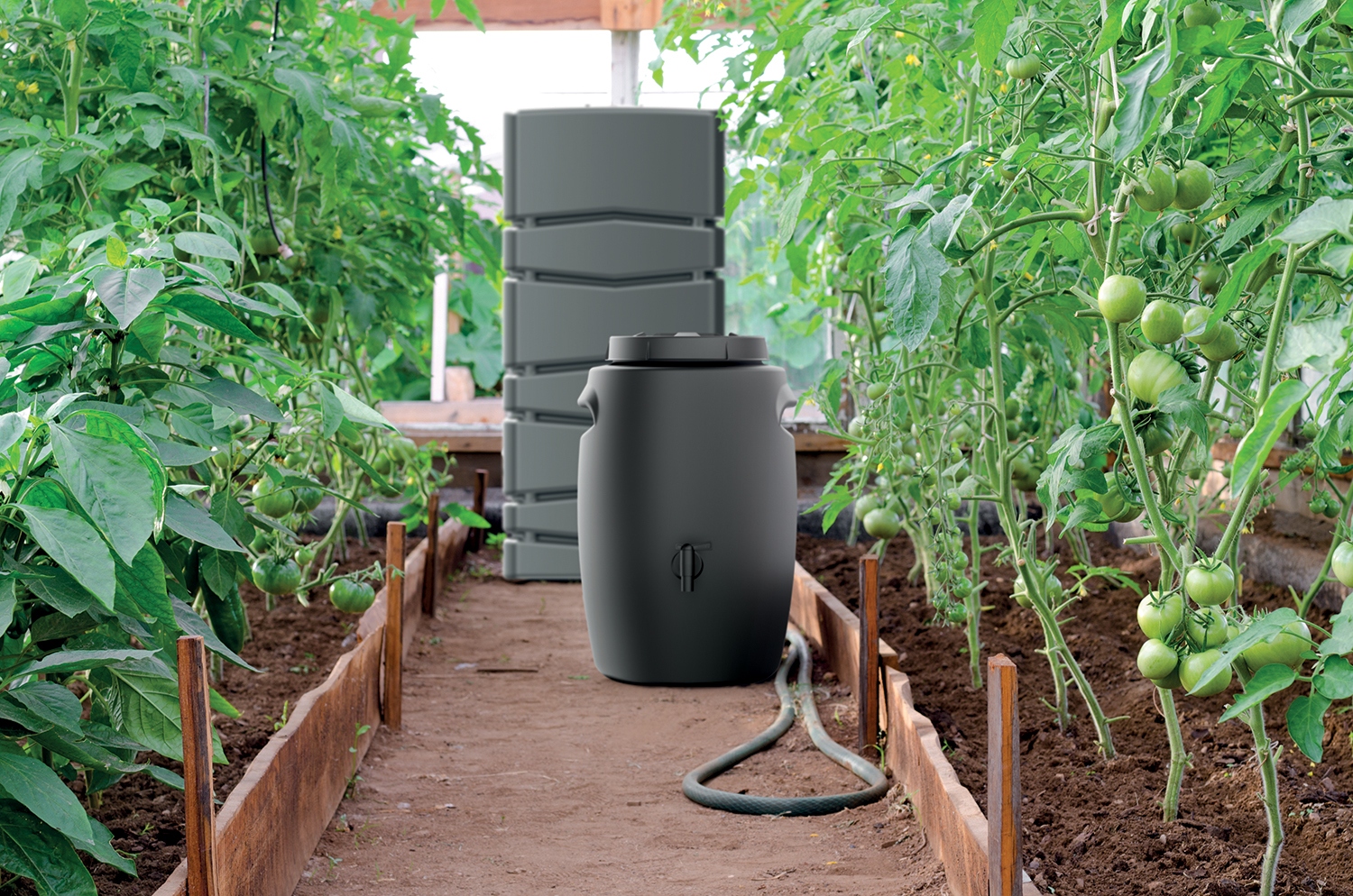 ZBIORNIK BECZKA NA NAWÓZ OGRODOWY GNOJÓWKĘ KOMPOSTOWNIK 55L SOLIDNY+ KRANIK Producent bez marki